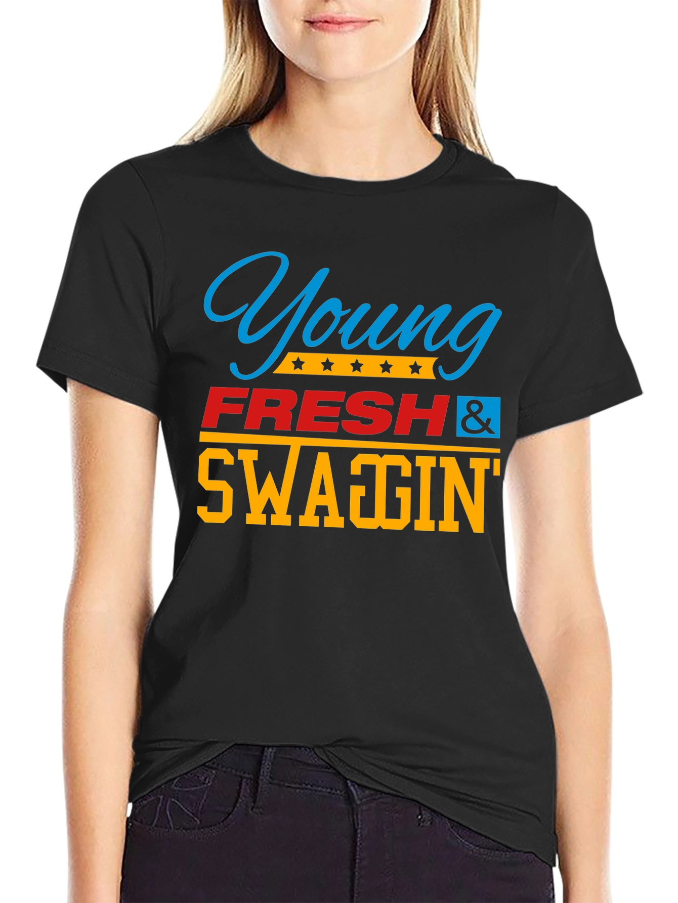 Young Fresh & Swaggin Graphic T-Shirt