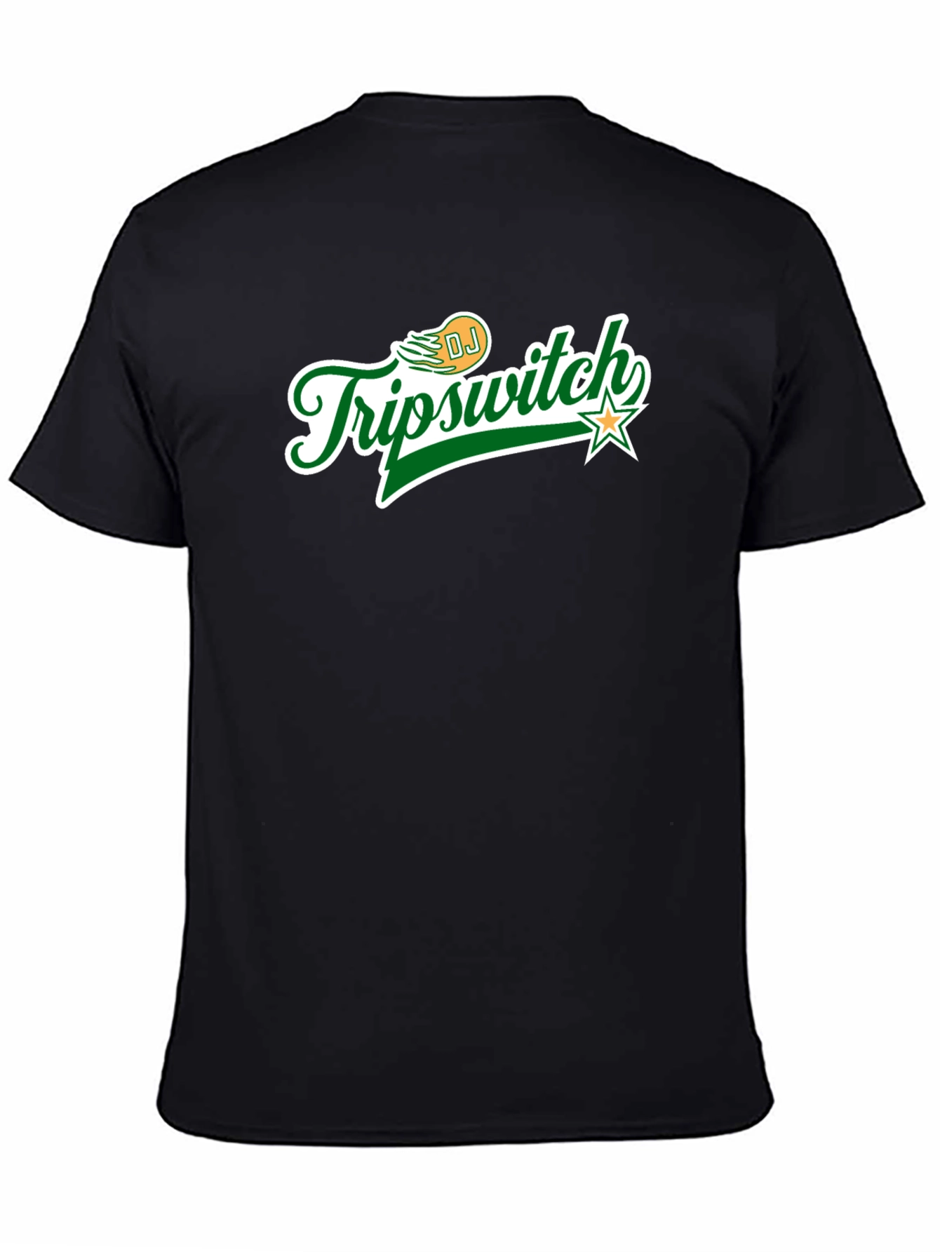 DJ Tripswitch Graphic Tee - Black Cotton Blend