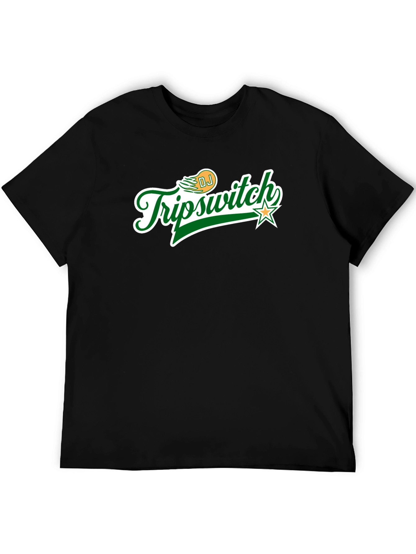 DJ Tripswitch Graphic Tee - Black Cotton Blend
