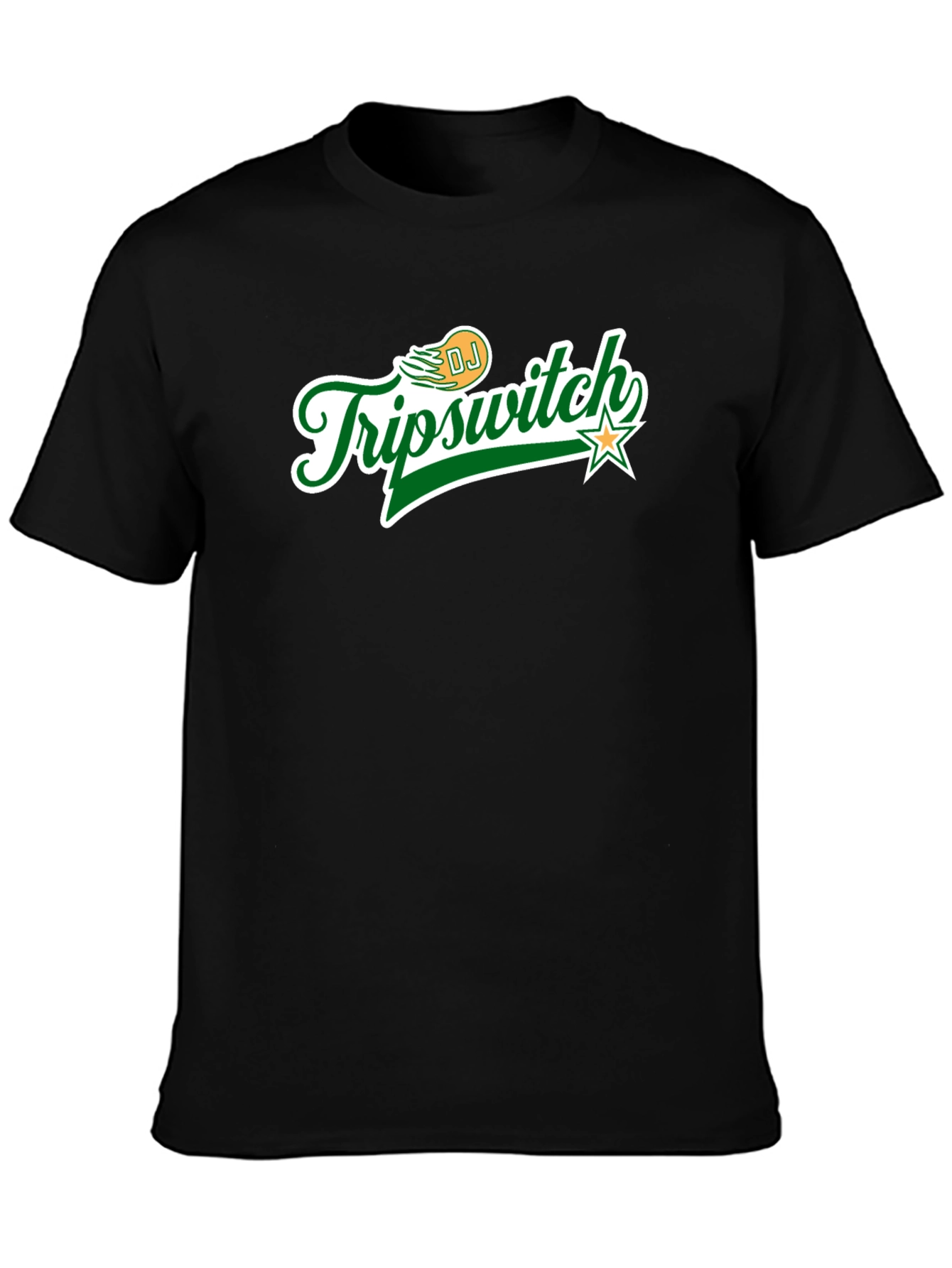 DJ Tripswitch Graphic Tee - Black Cotton Blend
