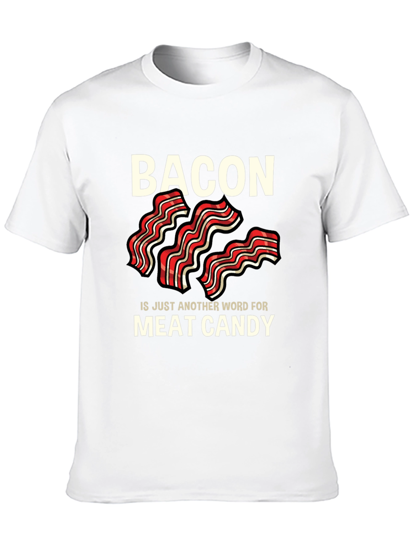Bacon is Meat Candy Black T-Shirt