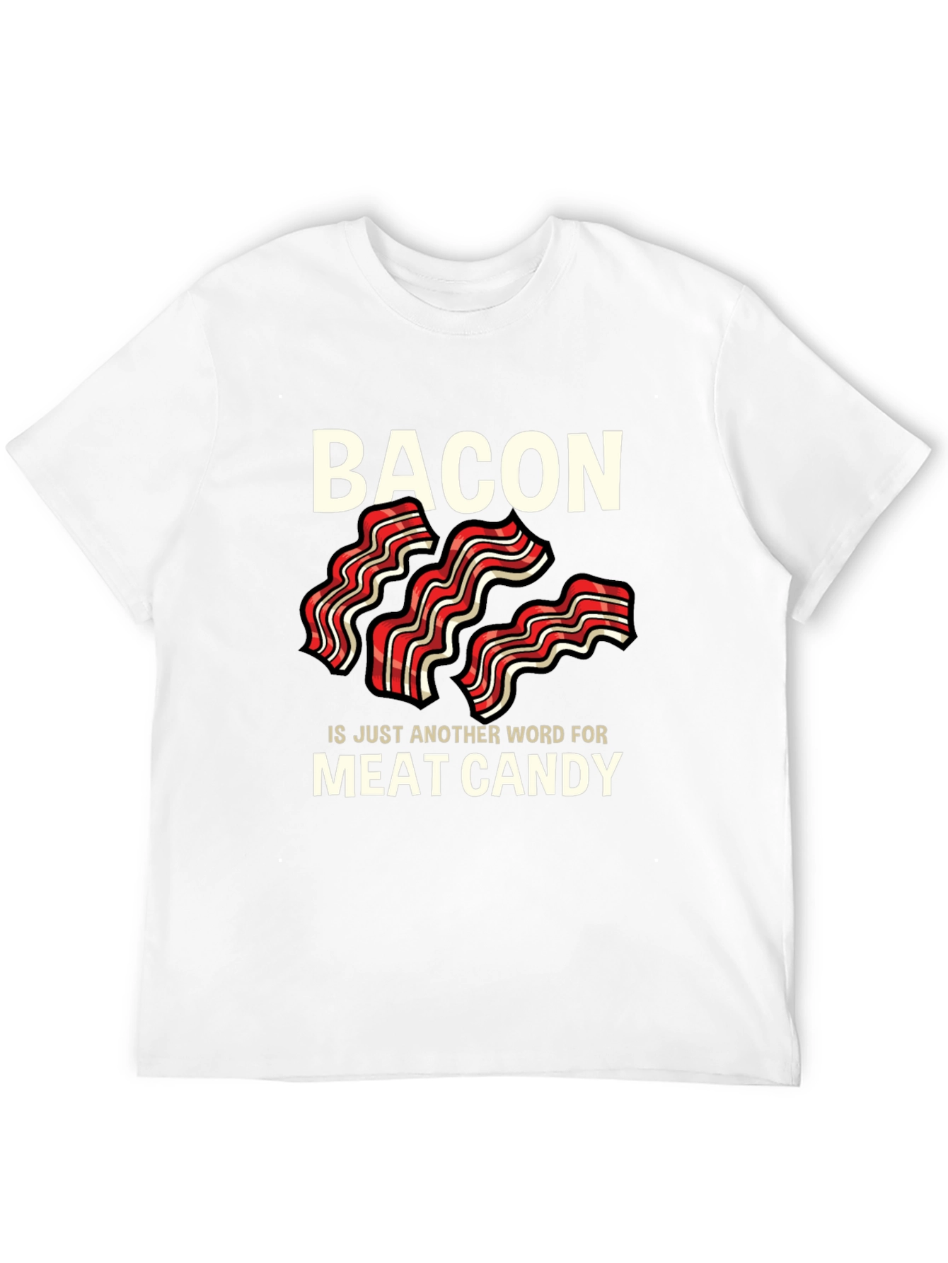 Bacon is Meat Candy Black T-Shirt