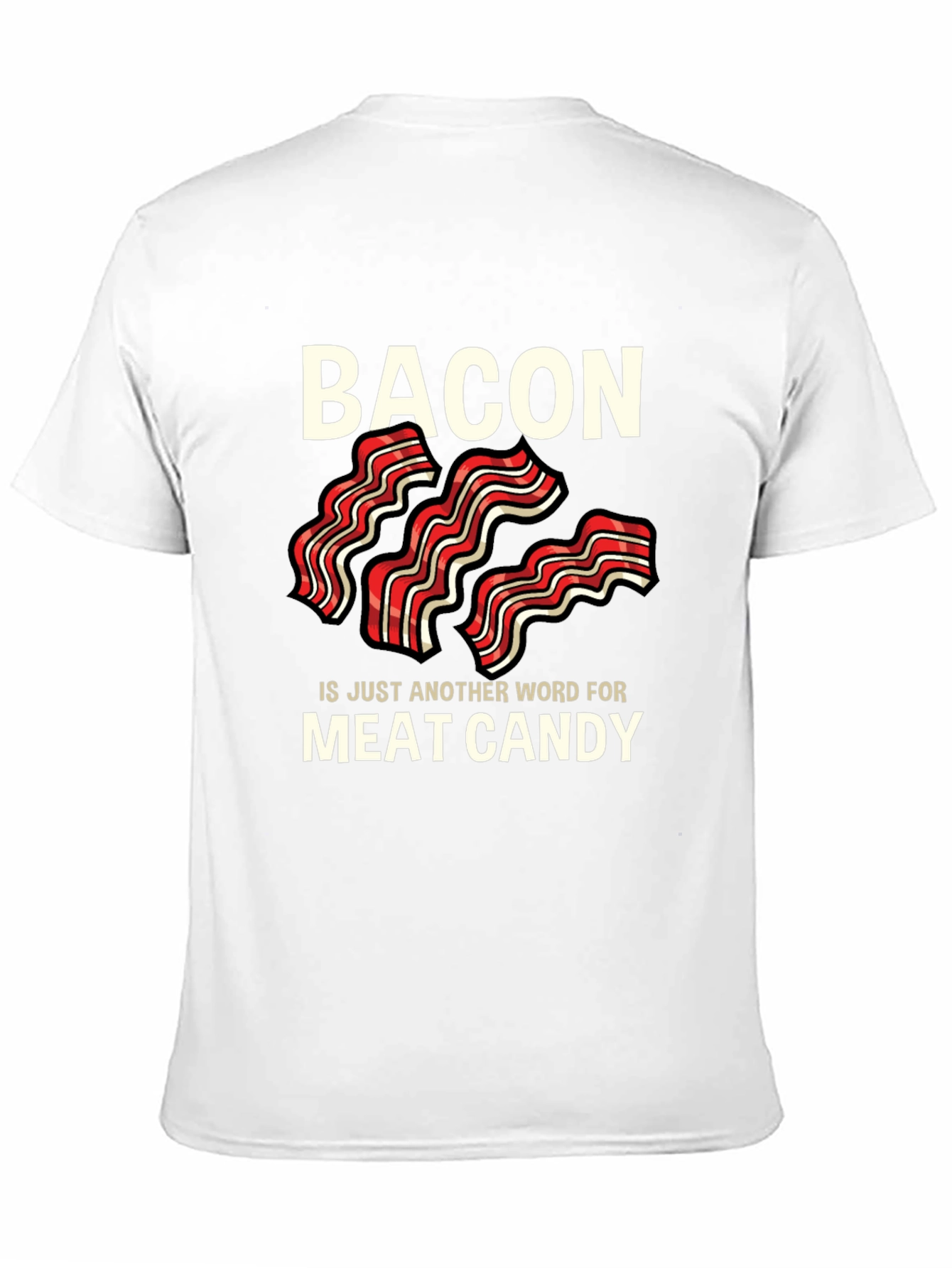 Bacon is Meat Candy Black T-Shirt