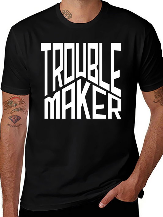 Trouble Maker Graphic Tee - Bold Statement Shirt