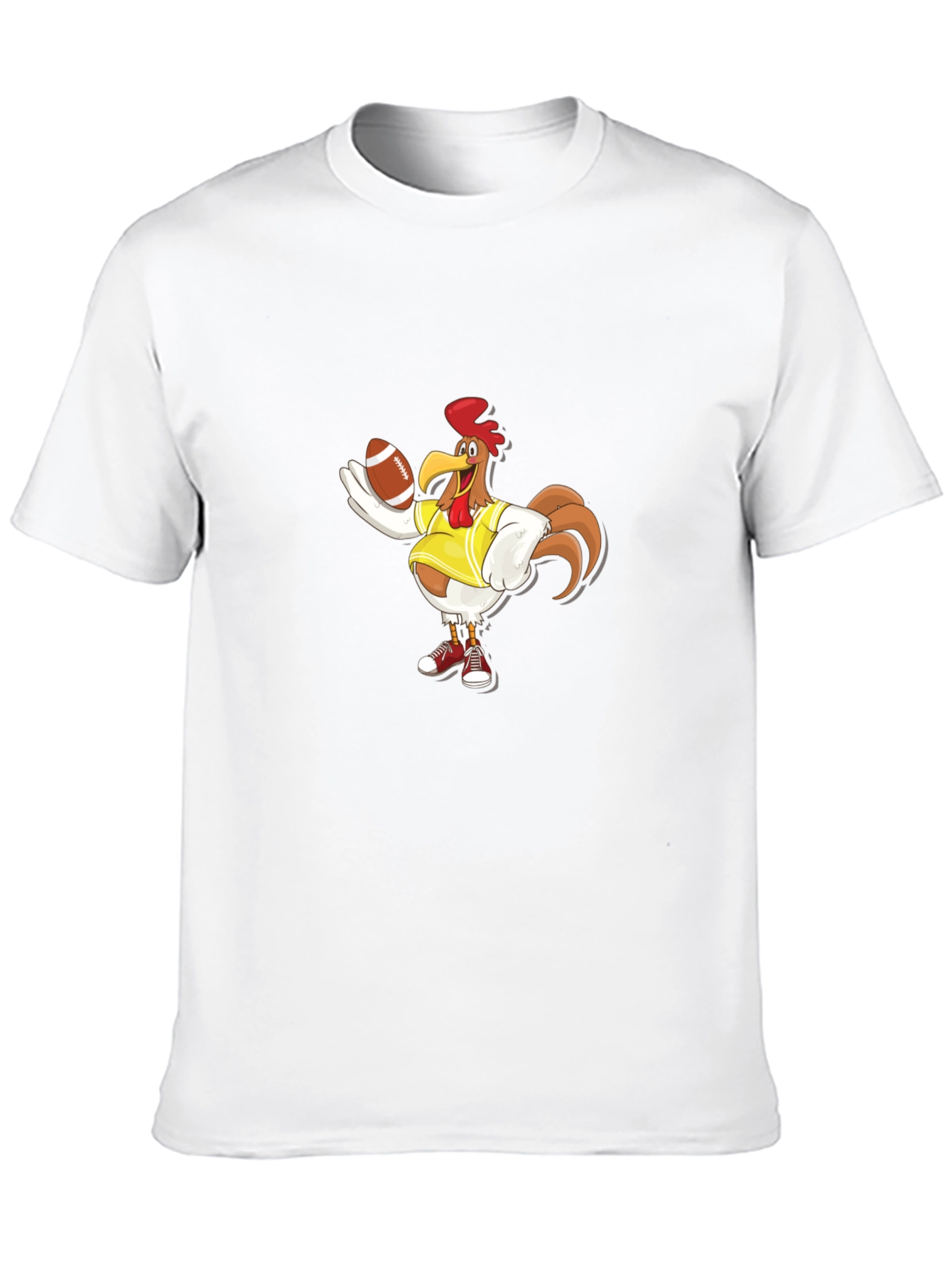 Rooster Football T-Shirt - Black
