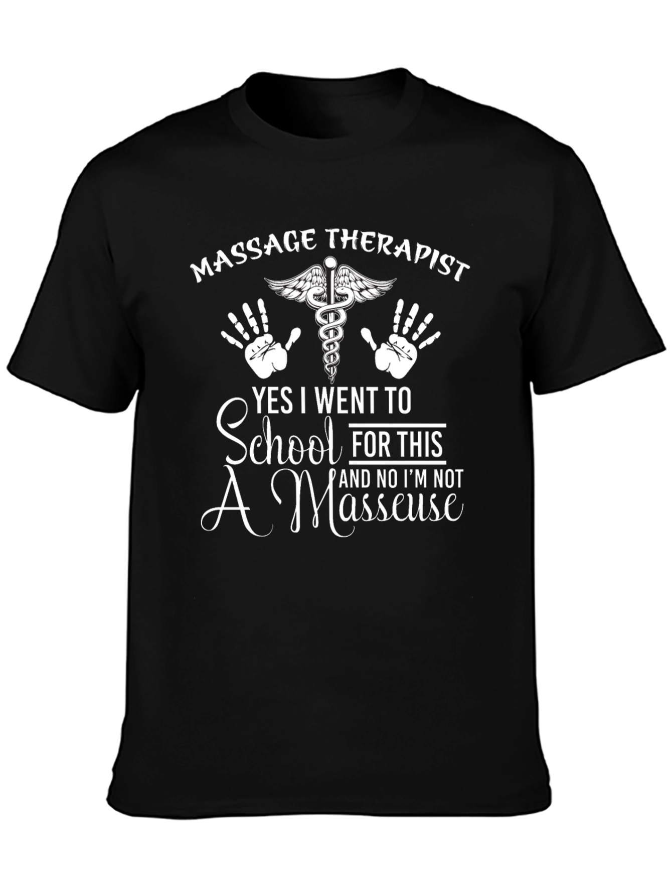 Massage Therapist Novelty Graphic T-Shirt