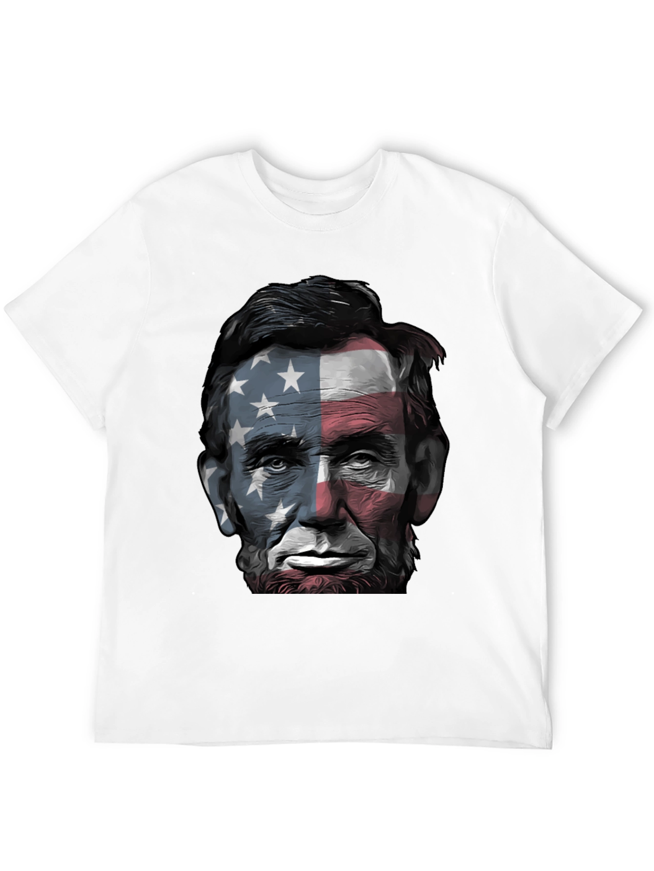 Lincoln USA Flag Graphic Tee - Patriotic Style