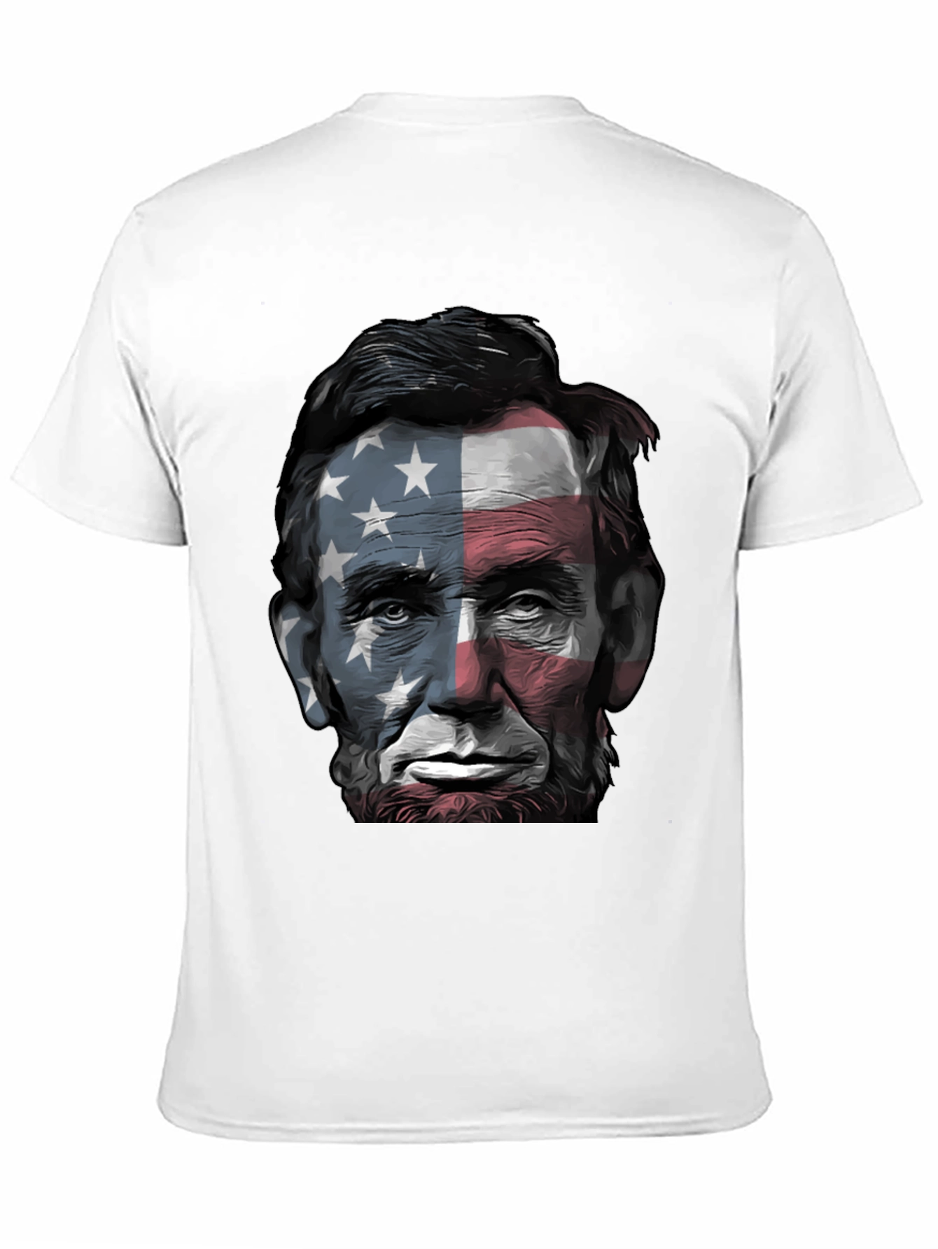 Lincoln USA Flag Graphic Tee - Patriotic Style
