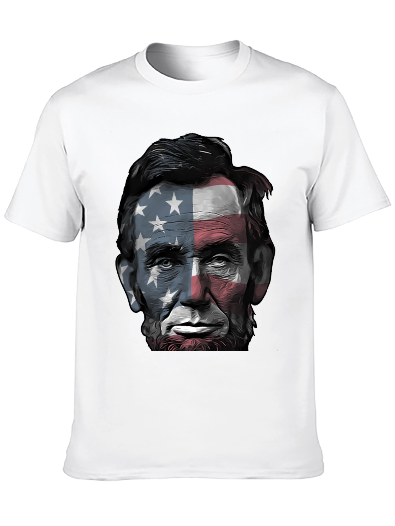Lincoln USA Flag Graphic Tee - Patriotic Style