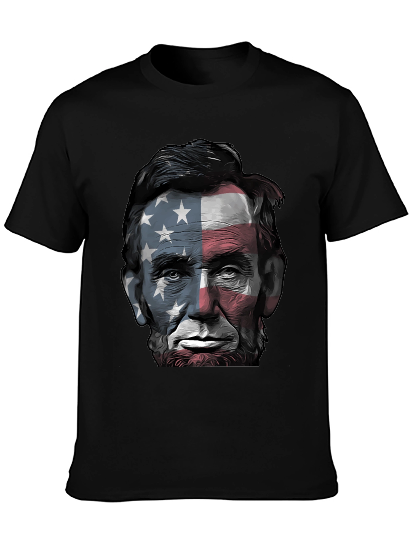 Lincoln USA Flag Graphic Tee - Patriotic Style