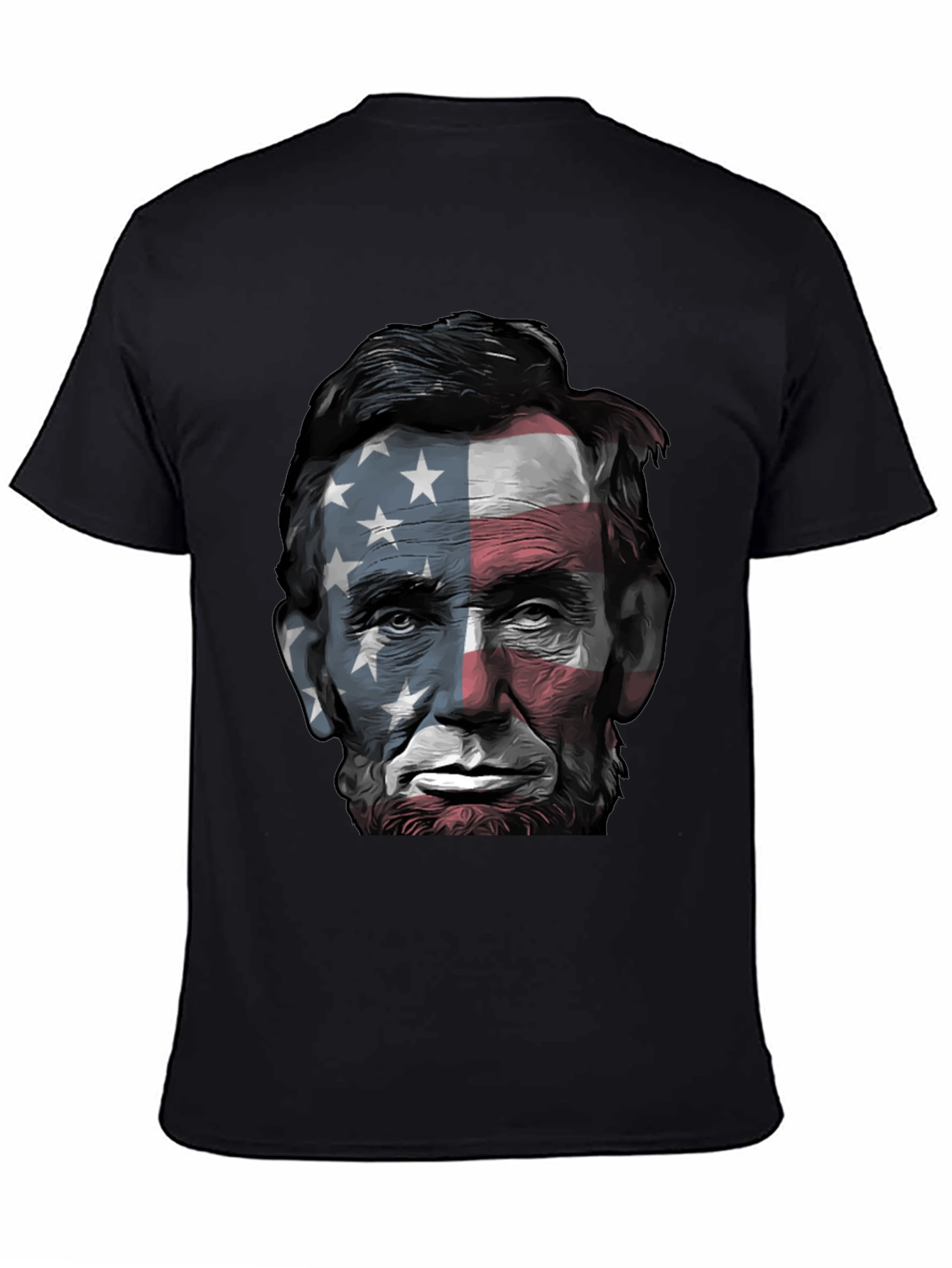 Lincoln USA Flag Graphic Tee - Patriotic Style