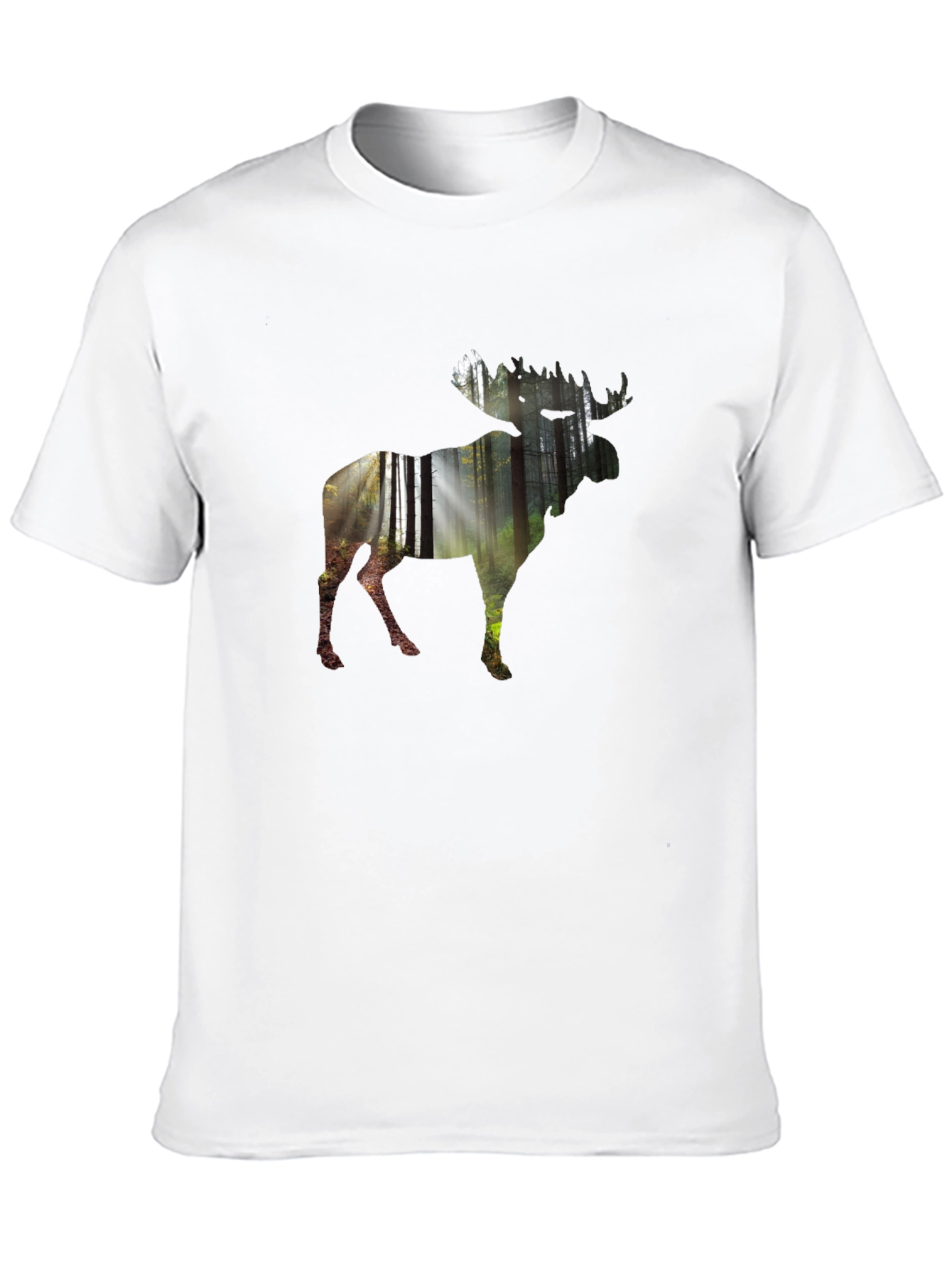 Nature Moose Graphic Tee - Mens Black T-Shirt