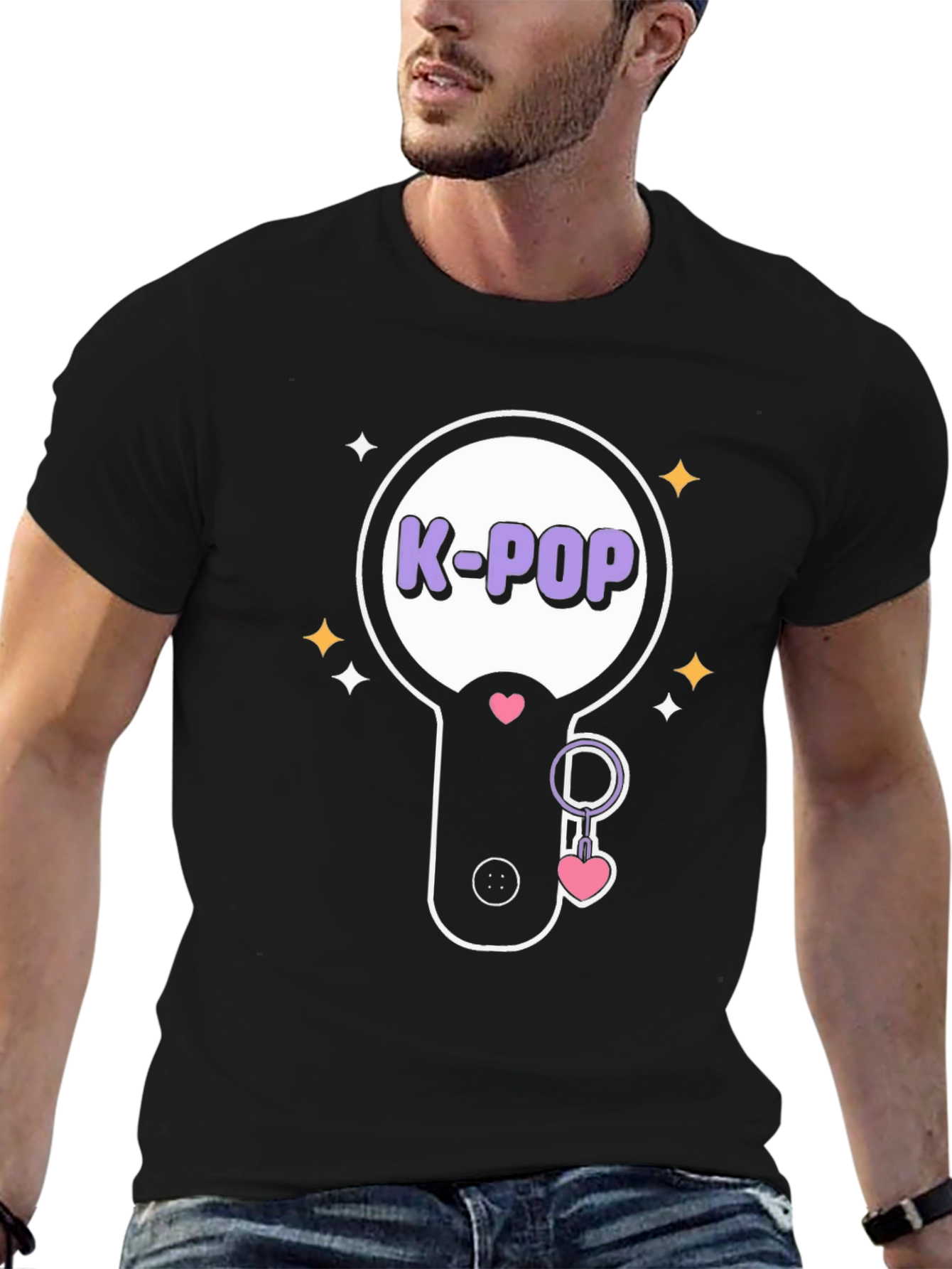 K-Pop Fan T-Shirt: Lightstick Design