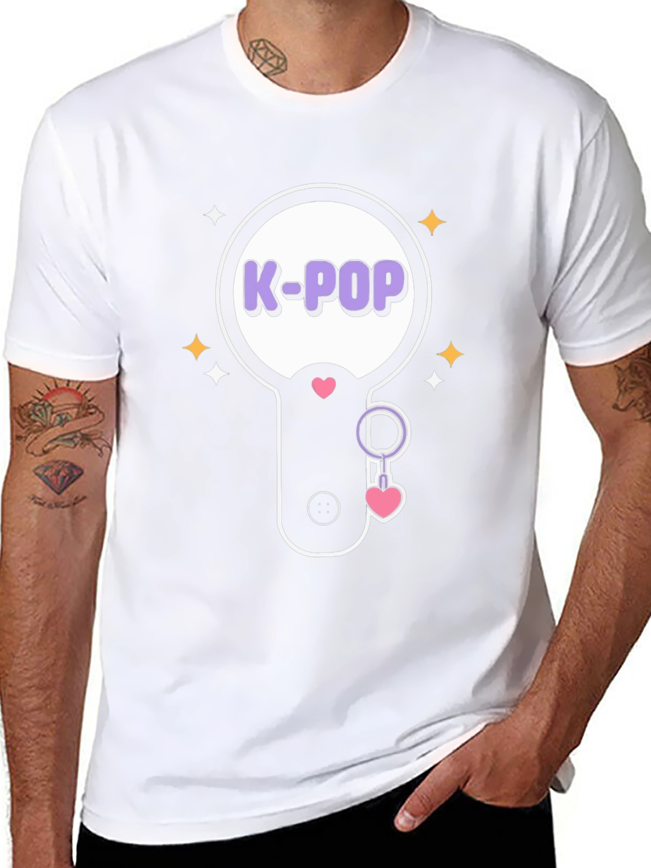 K-Pop Fan T-Shirt: Lightstick Design