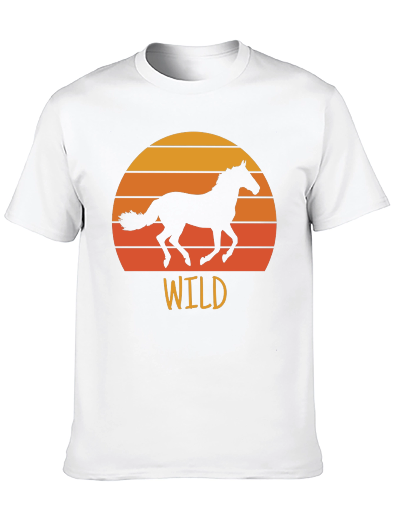 Wild Horse Sunset Graphic Tee - Black