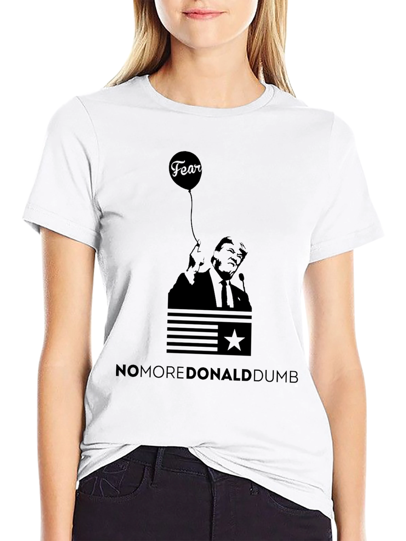 Political Statement Tee - No More Donald Dumb