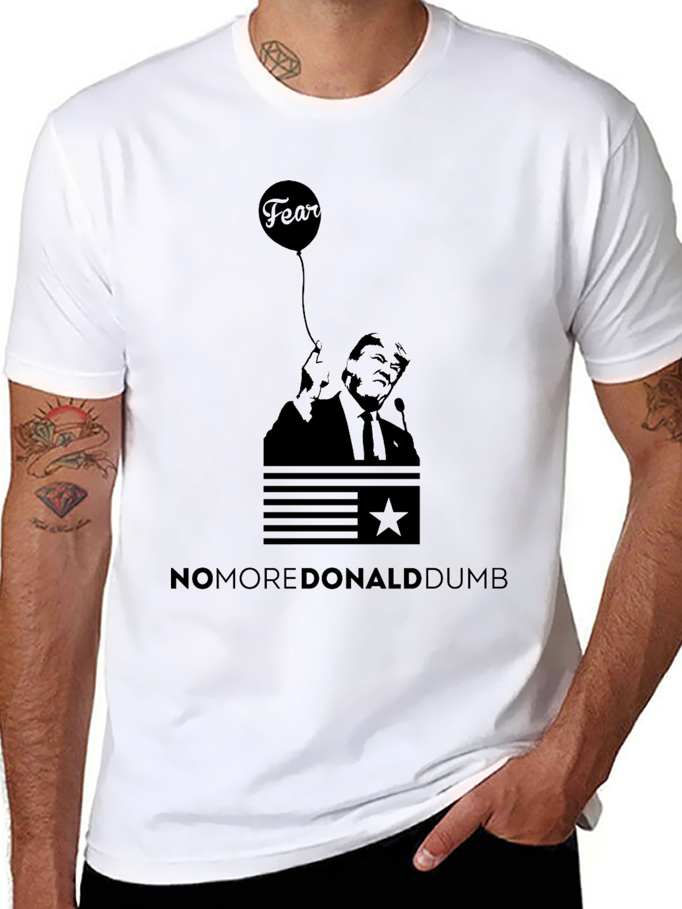 Political Statement Tee - No More Donald Dumb