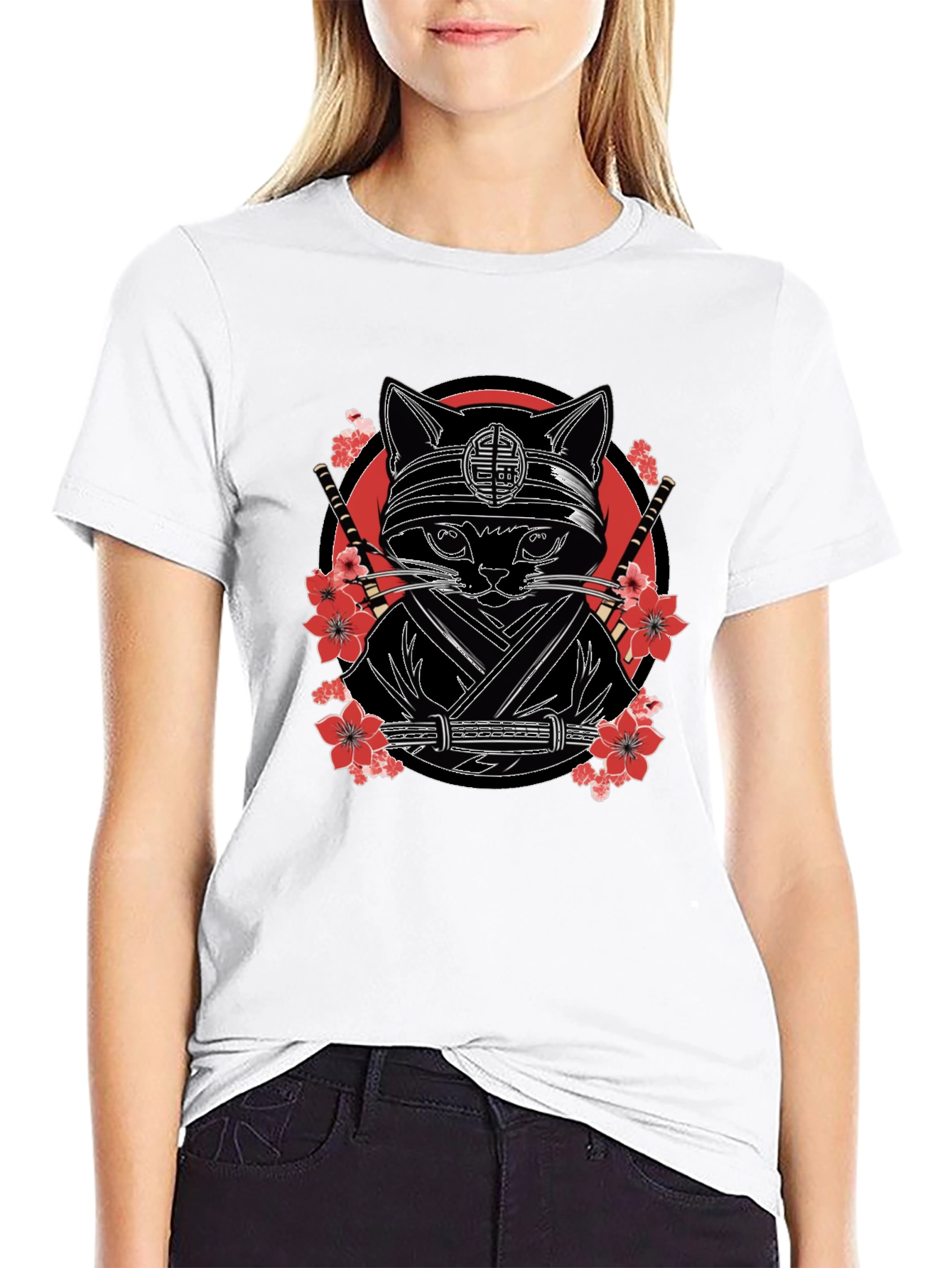 Ninja Cat T-Shirt - Martial Arts Kitten Graphic Tee
