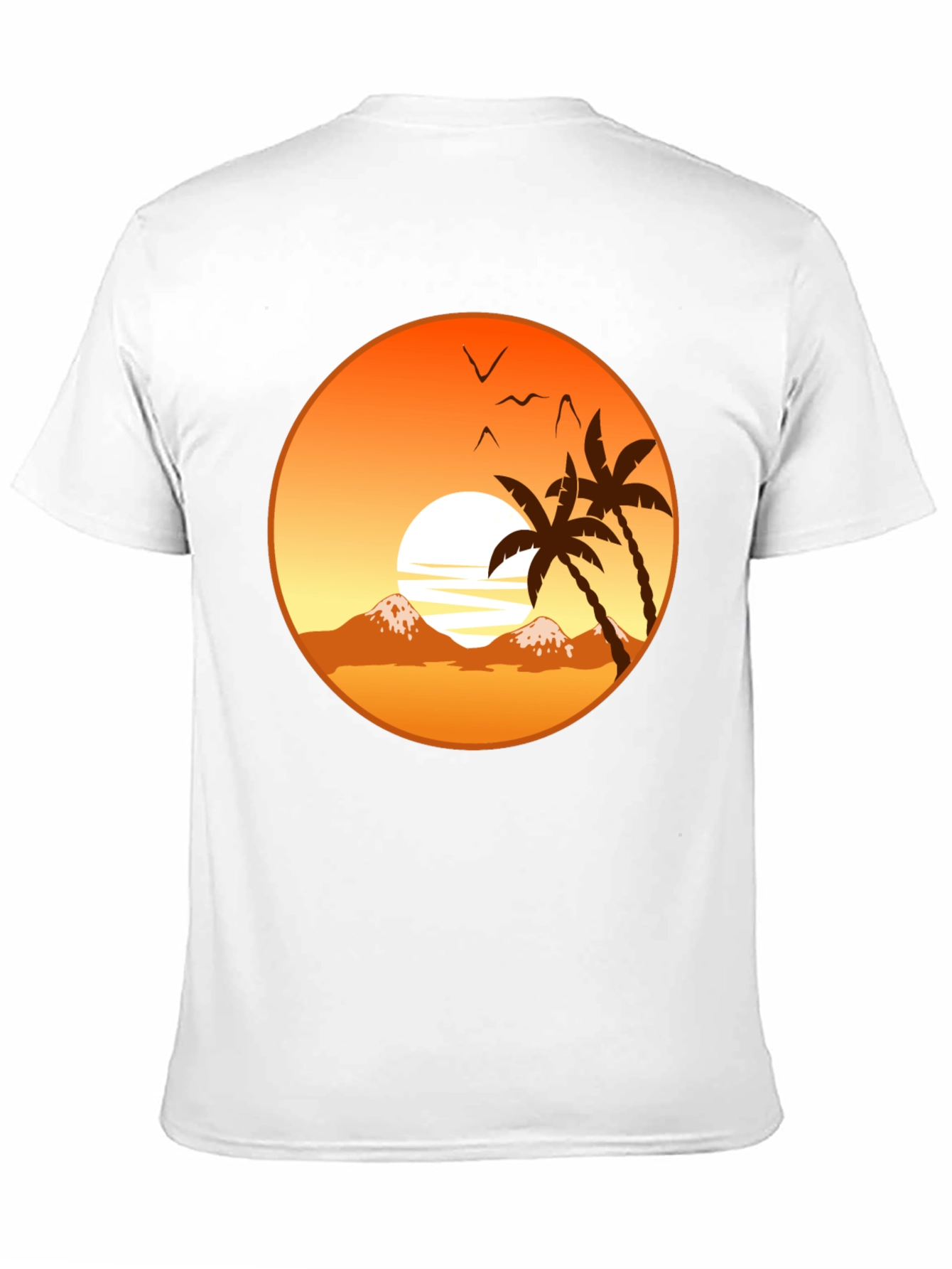 Sunset Palm Tree Graphic T-Shirt