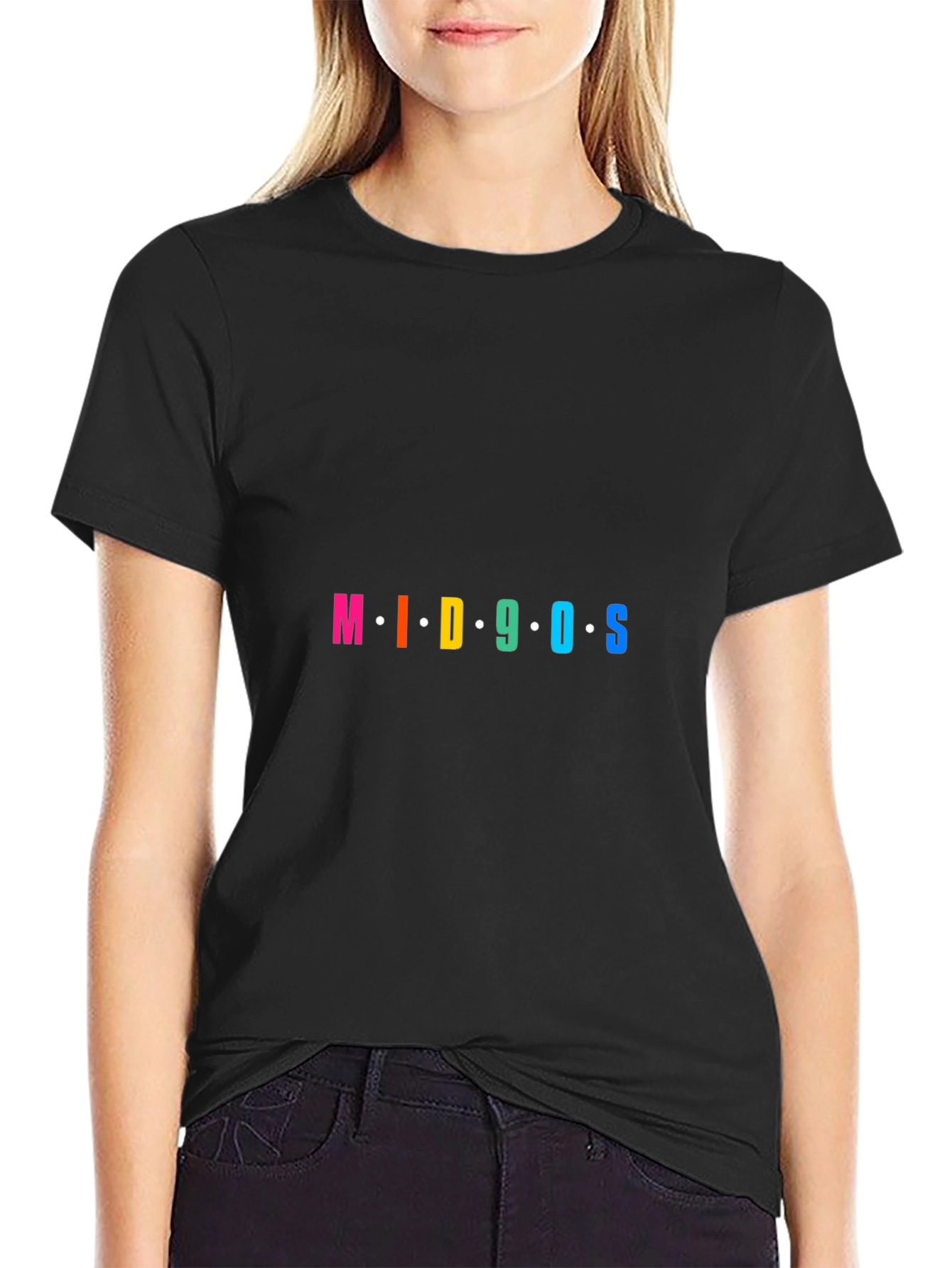Mid 90s Graphic T-Shirt - Black Tee