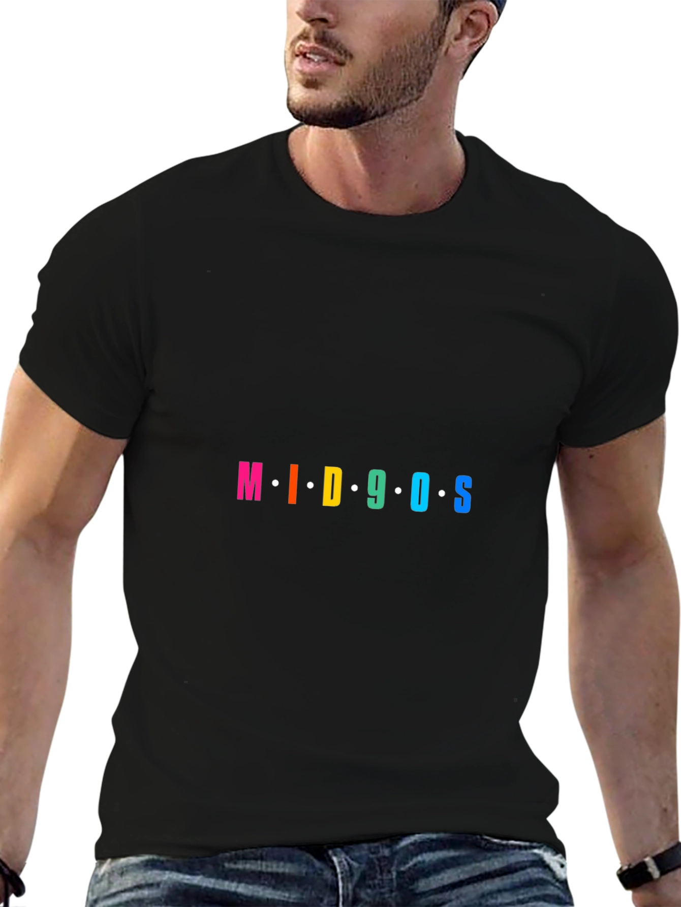 Mid 90s Graphic T-Shirt - Black Tee
