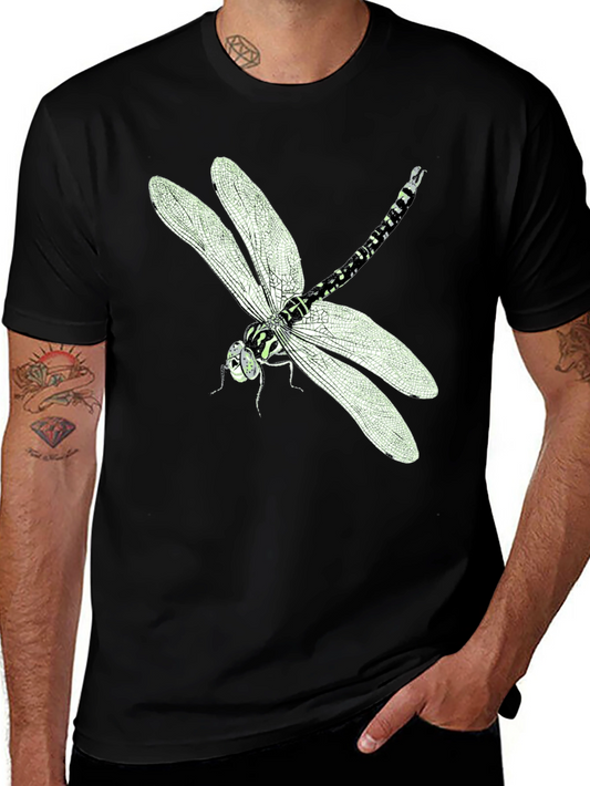 Dragonfly Graphic Black T-Shirt