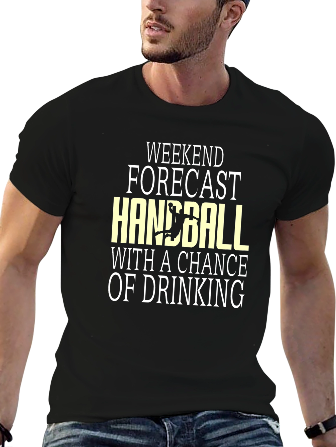 Handball & Drinking Weekend Forecast T-Shirt