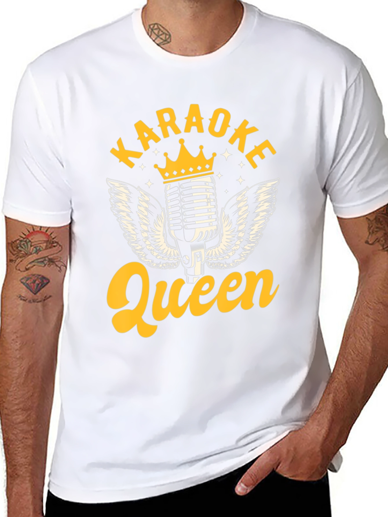 Karaoke Queen Graphic Tee - Black T-Shirt