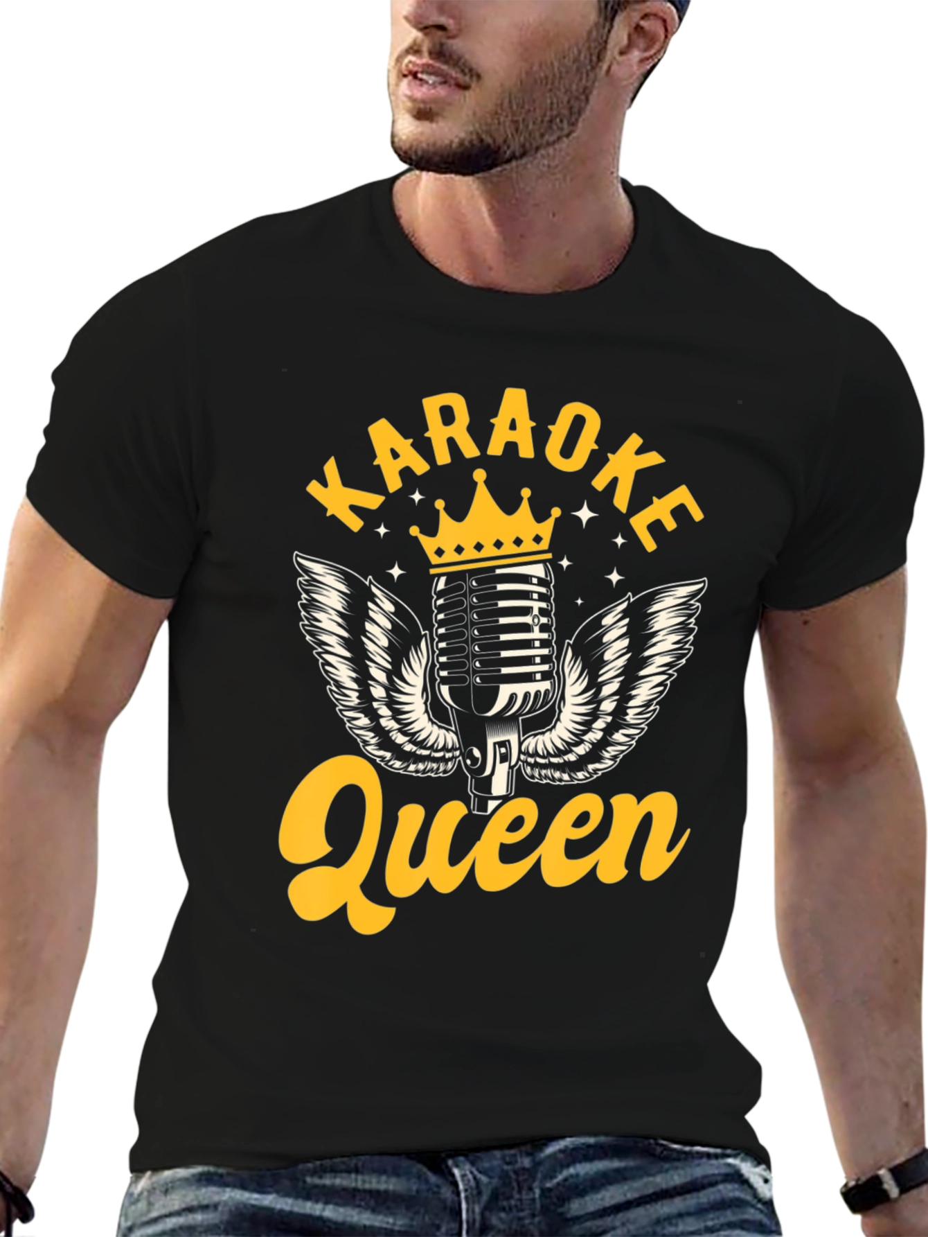 Karaoke Queen Graphic Tee - Black T-Shirt