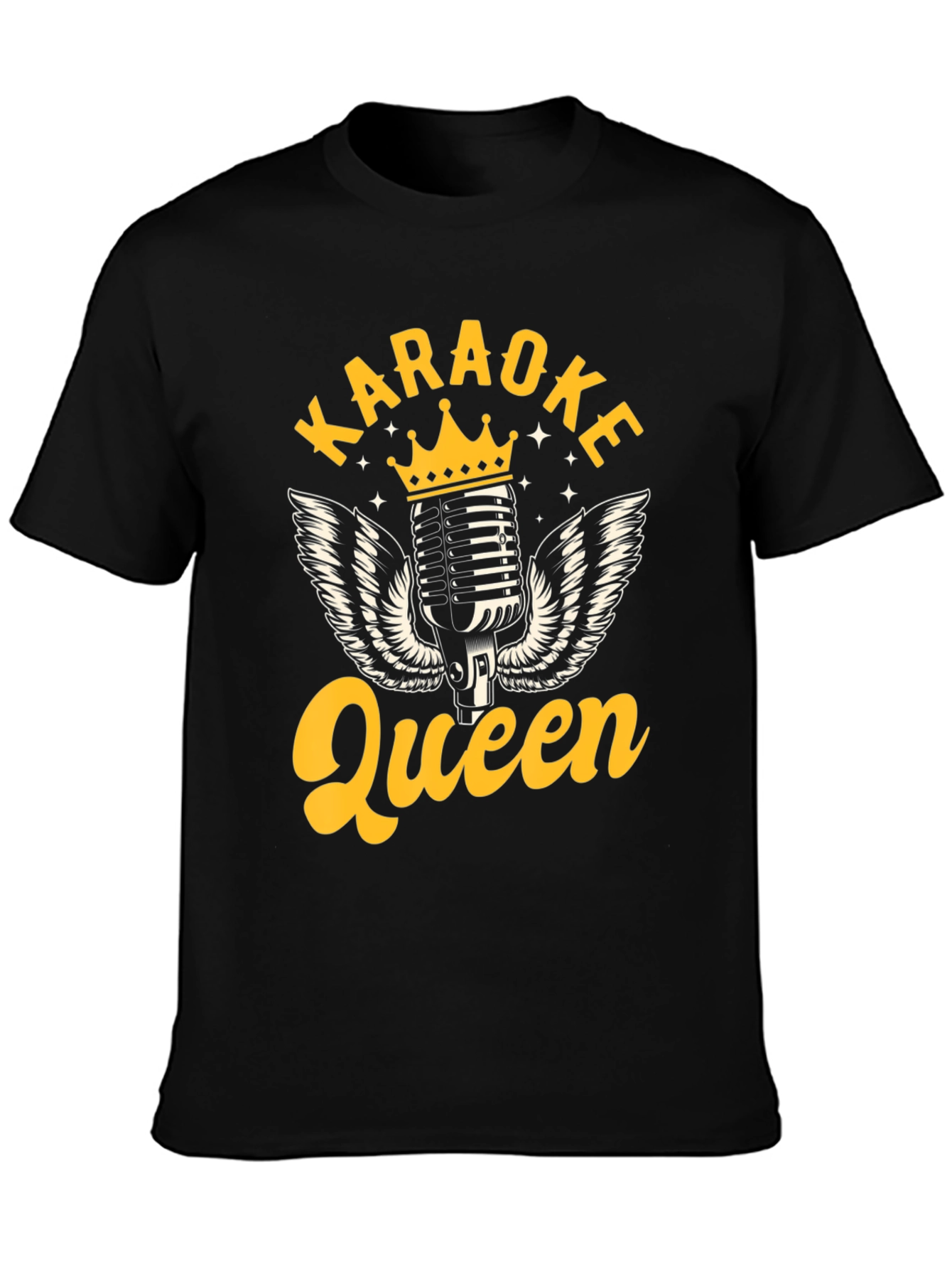 Karaoke Queen Graphic Tee - Black T-Shirt