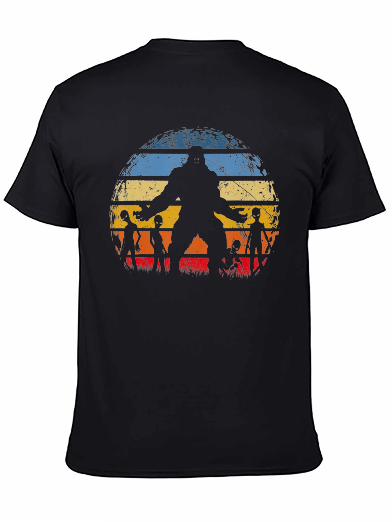 Bigfoot & Alien Sunset Graphic Tee
