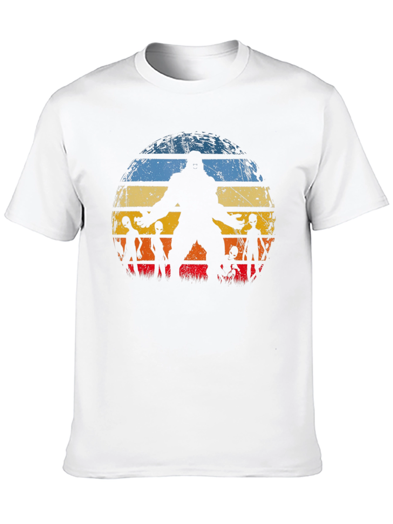 Bigfoot & Alien Sunset Graphic Tee