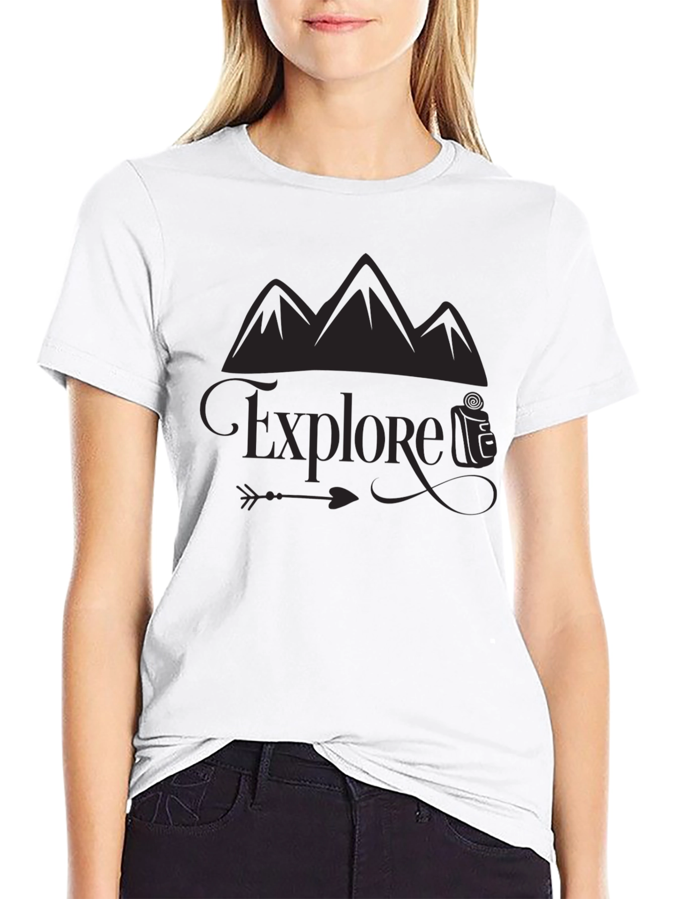 Explore Mountain Graphic Tee - Adventure Awaits!