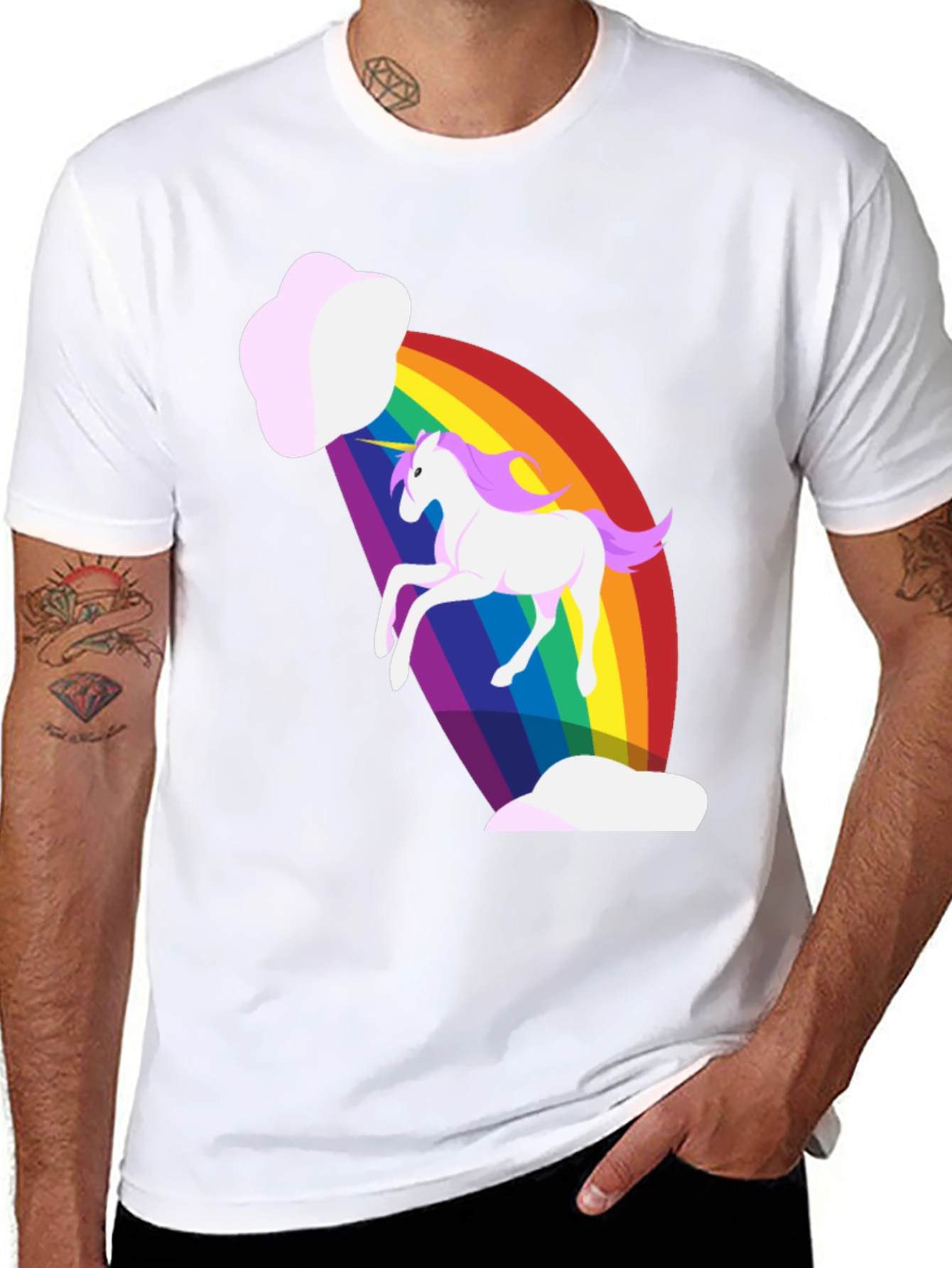 Unicorn Rainbow Graphic Tee