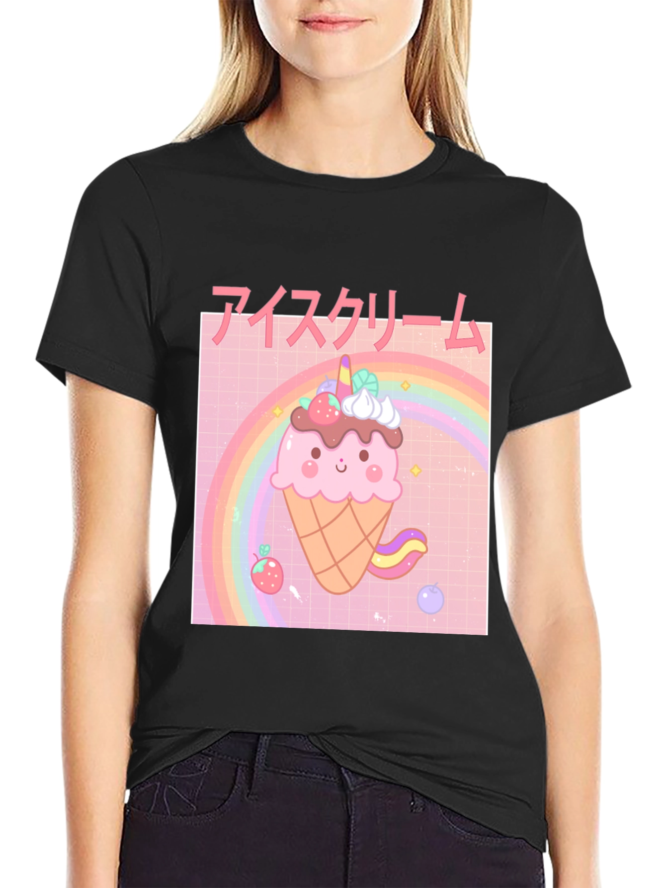 Kawaii Ice Cream T-Shirt - Unique Japanese Style