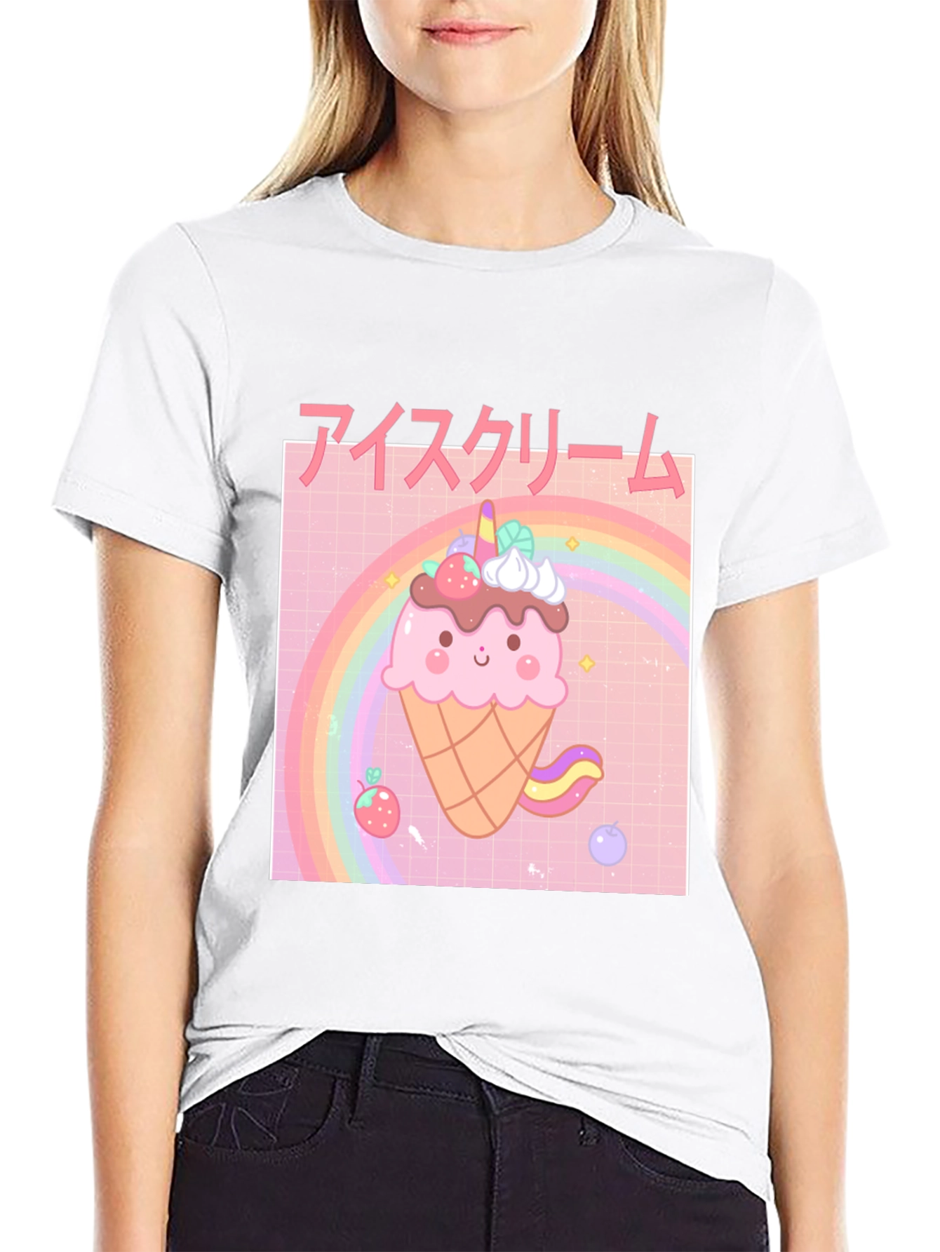 Kawaii Ice Cream T-Shirt - Unique Japanese Style