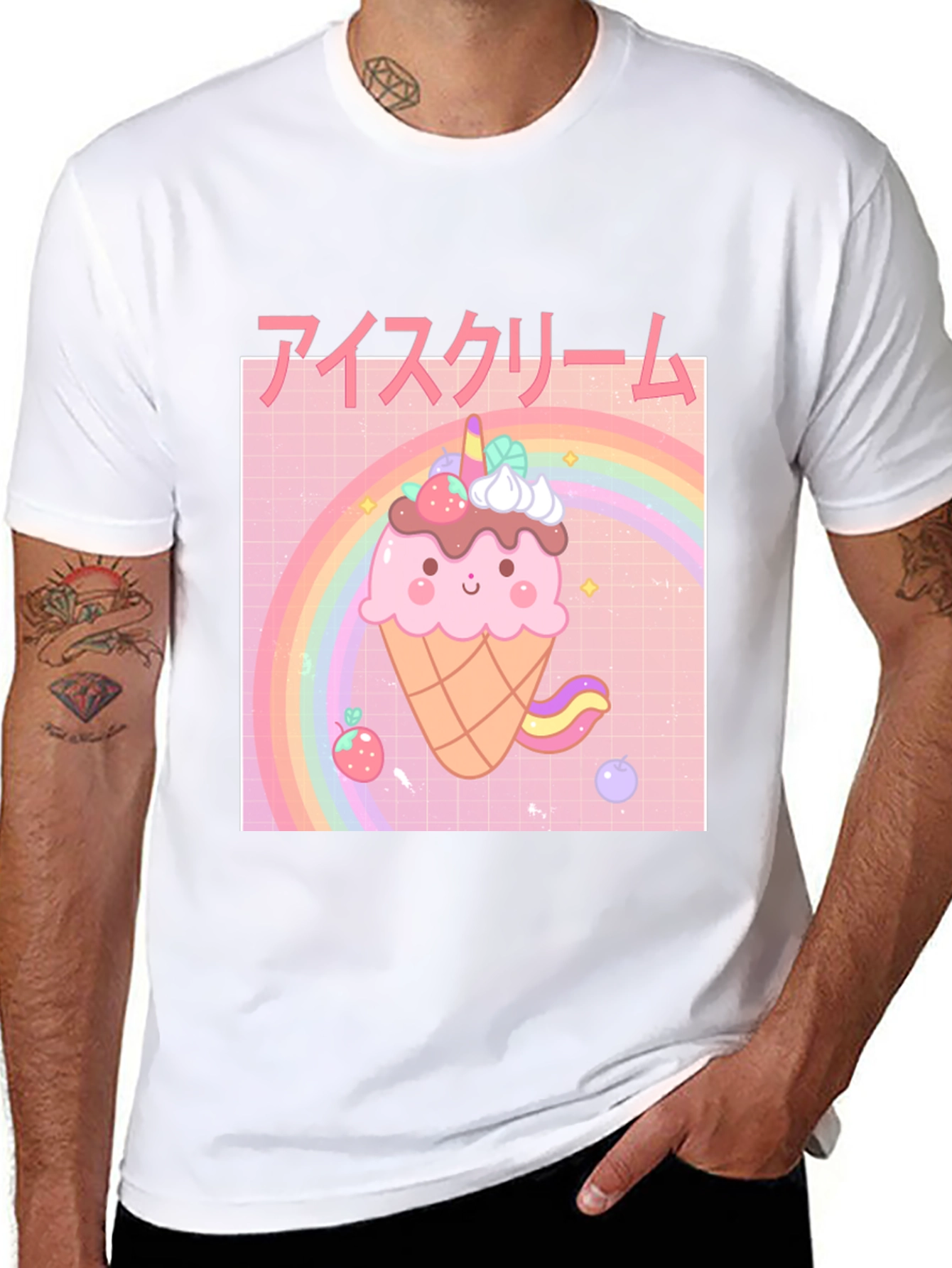 Kawaii Ice Cream T-Shirt - Unique Japanese Style