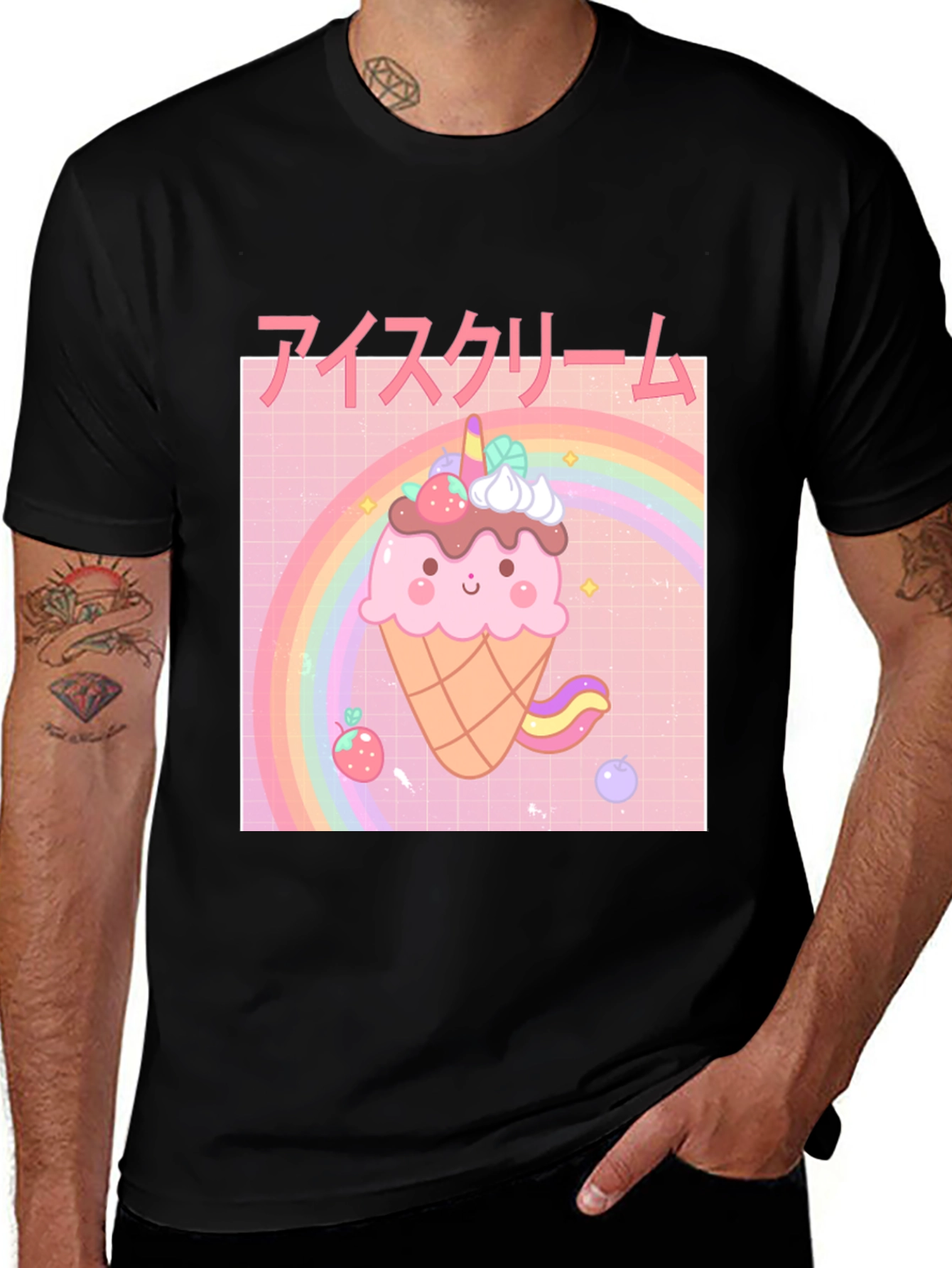 Kawaii Ice Cream T-Shirt - Unique Japanese Style