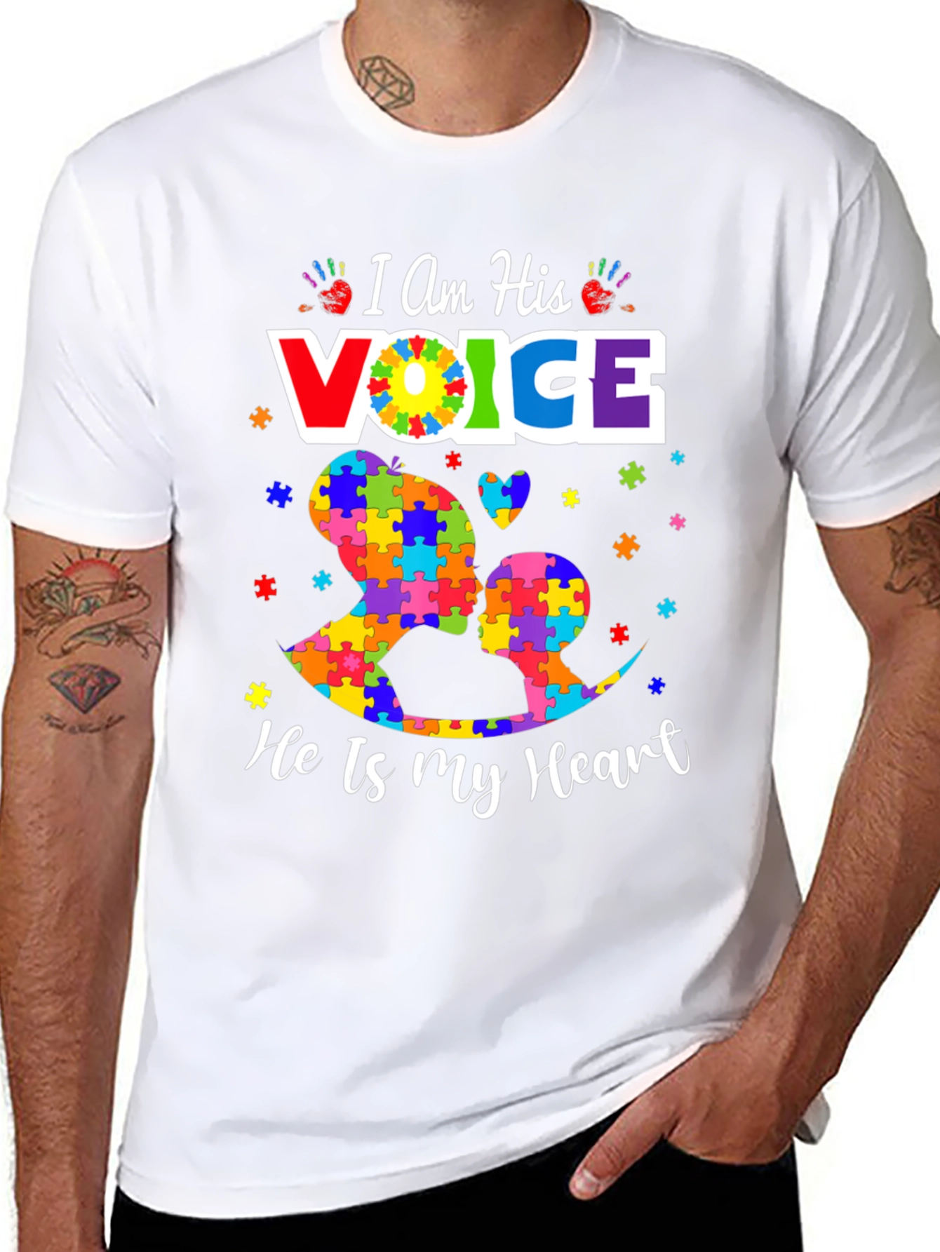 Autism Awareness T-Shirt - I Am His Voice
