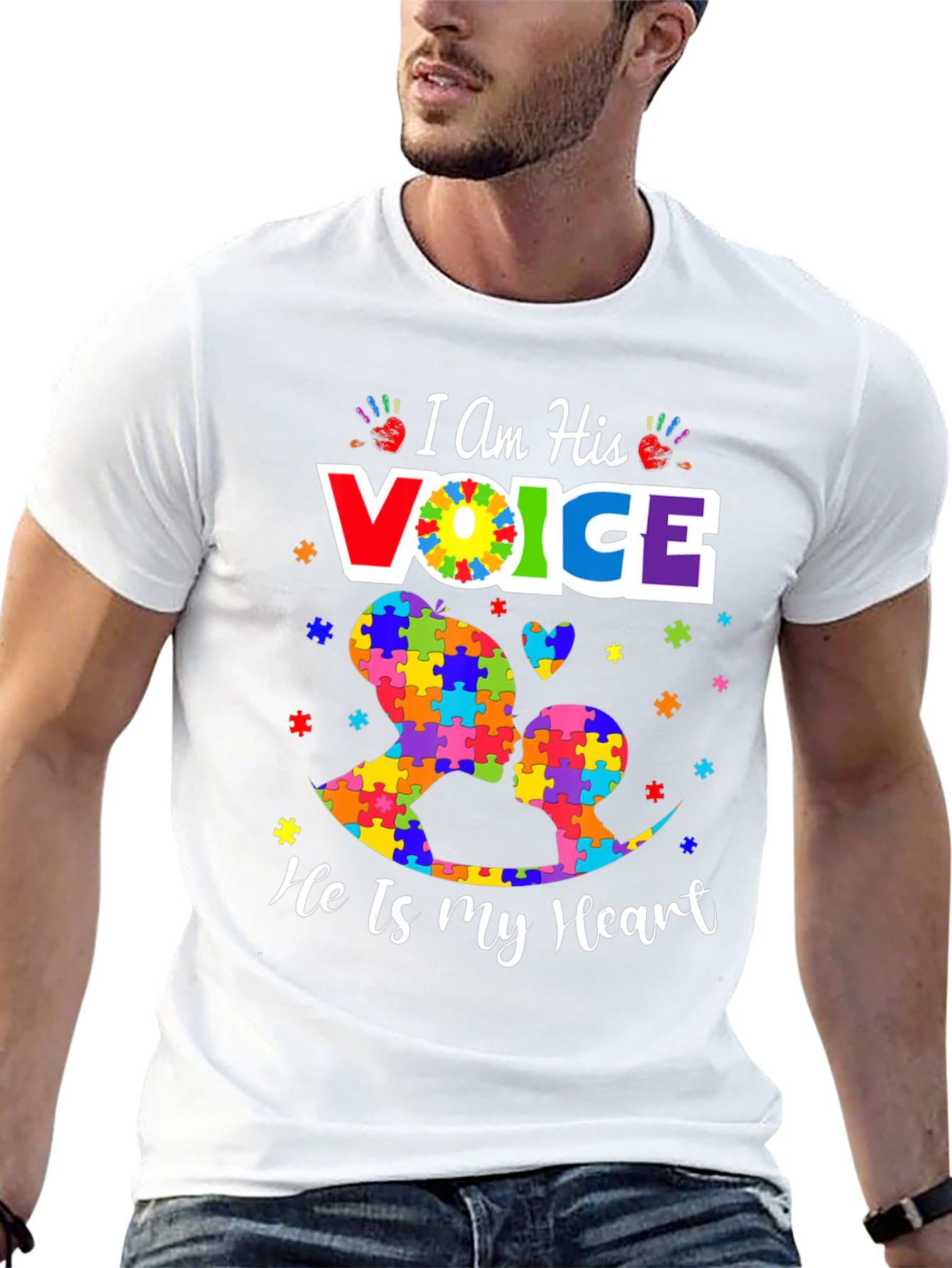 Autism Awareness T-Shirt - I Am His Voice