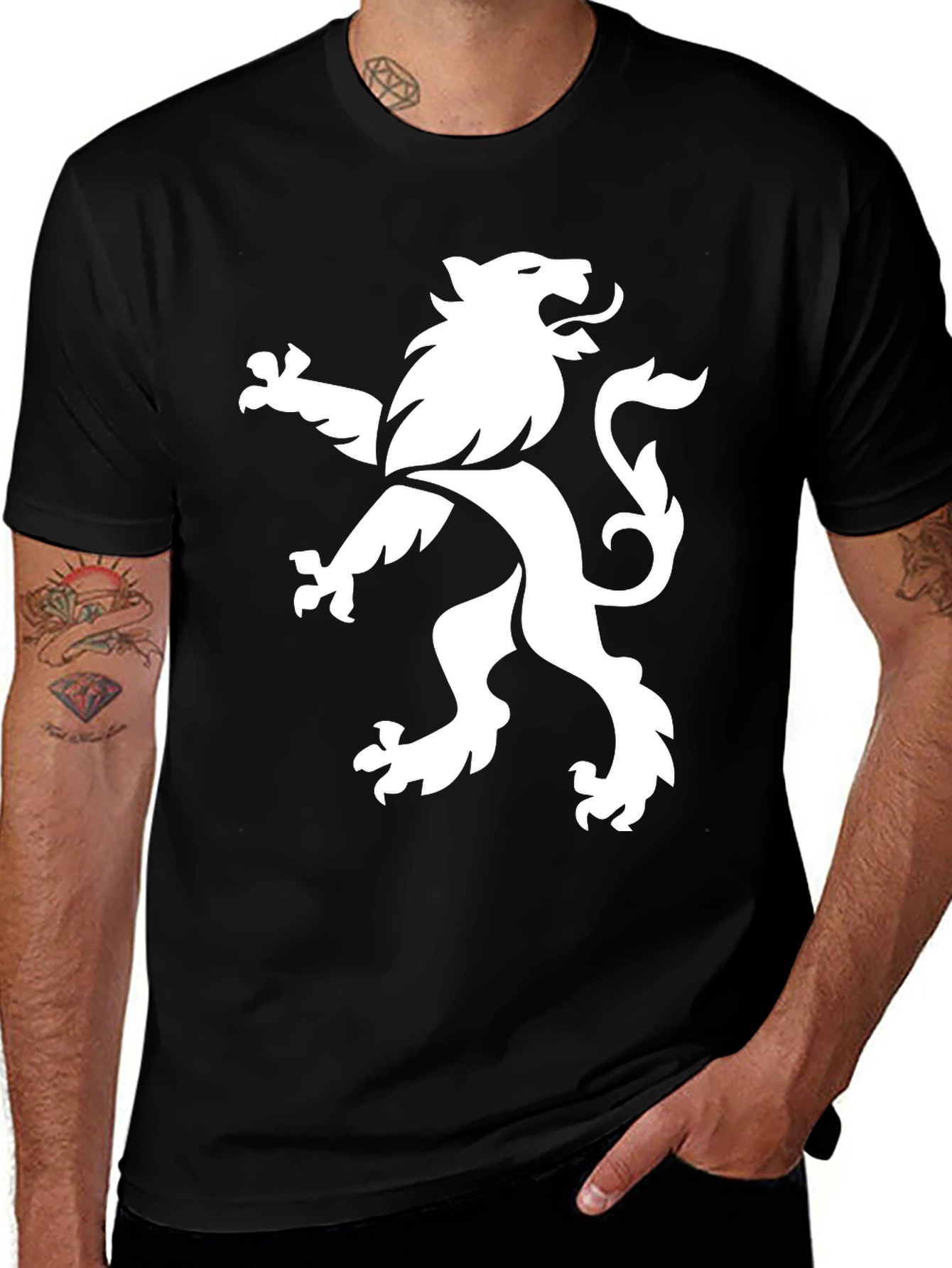 Lion Rampant Graphic Tee - Black