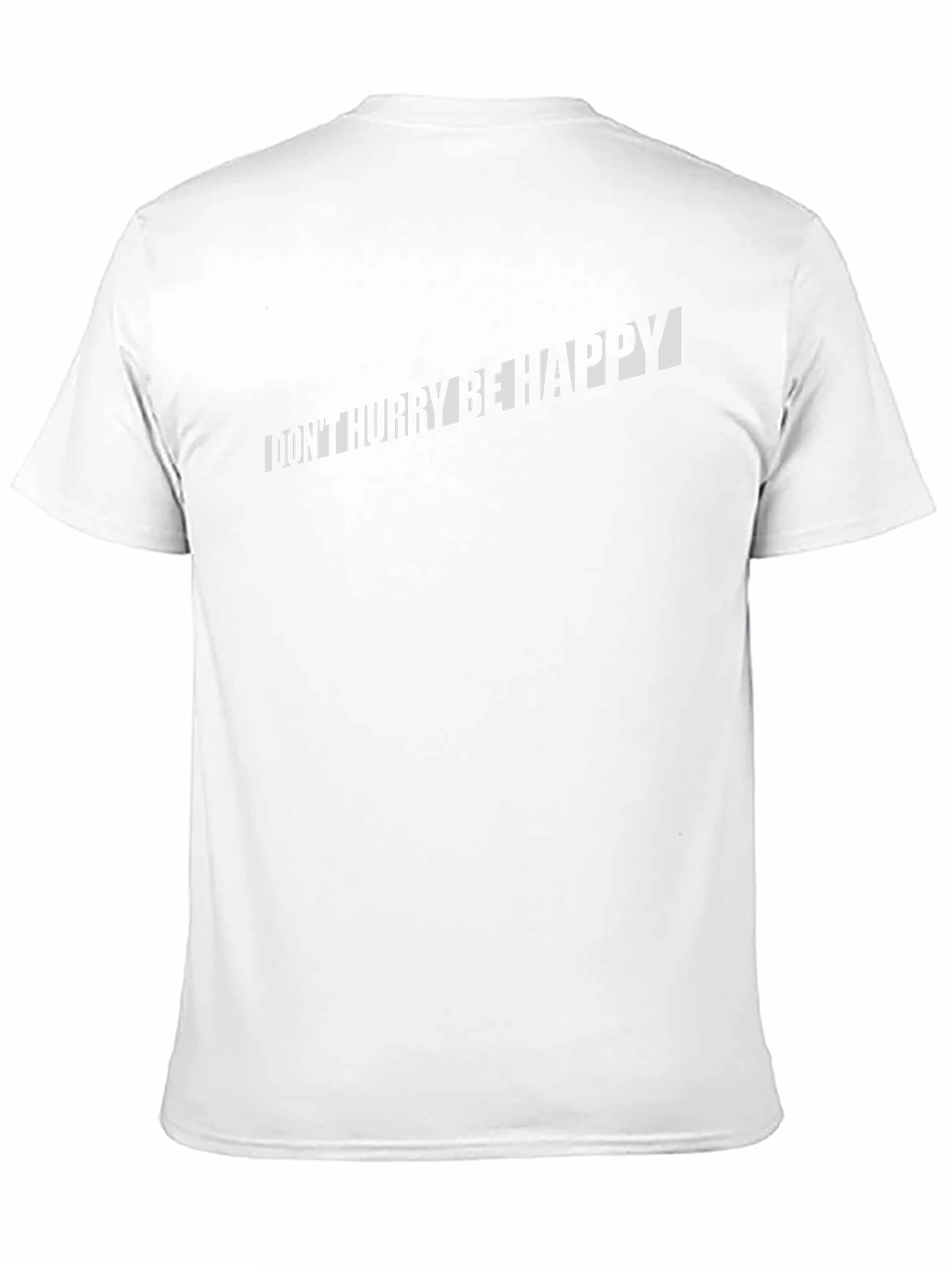Dont Hurry Be Happy Graphic Tee - Black