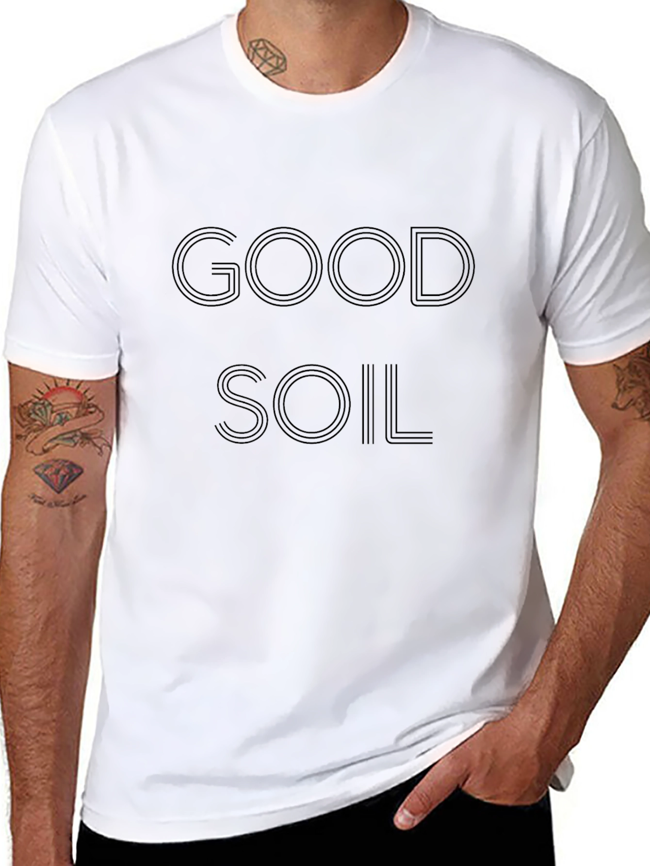 Good Soil Graphic Tee - Black Cotton T-Shirt