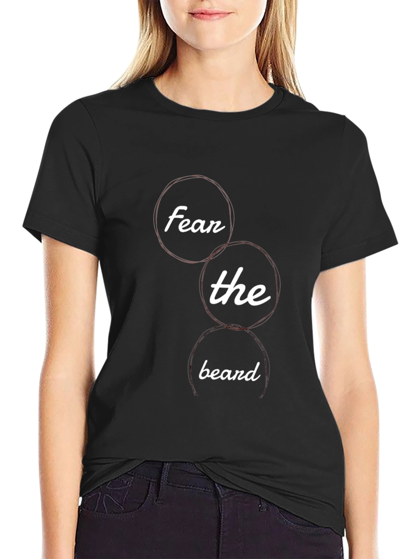 Fear the Beard Graphic Tee - Black