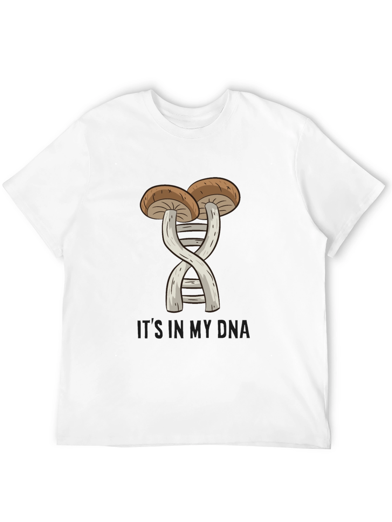 Mushroom DNA T-Shirt - Fungi Genetic Tee