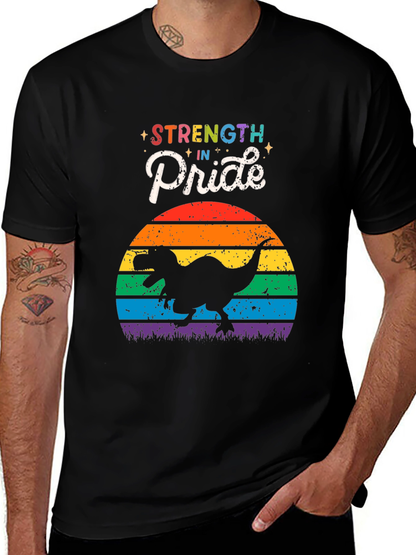 Strength in Pride Dinosaur T-Shirt