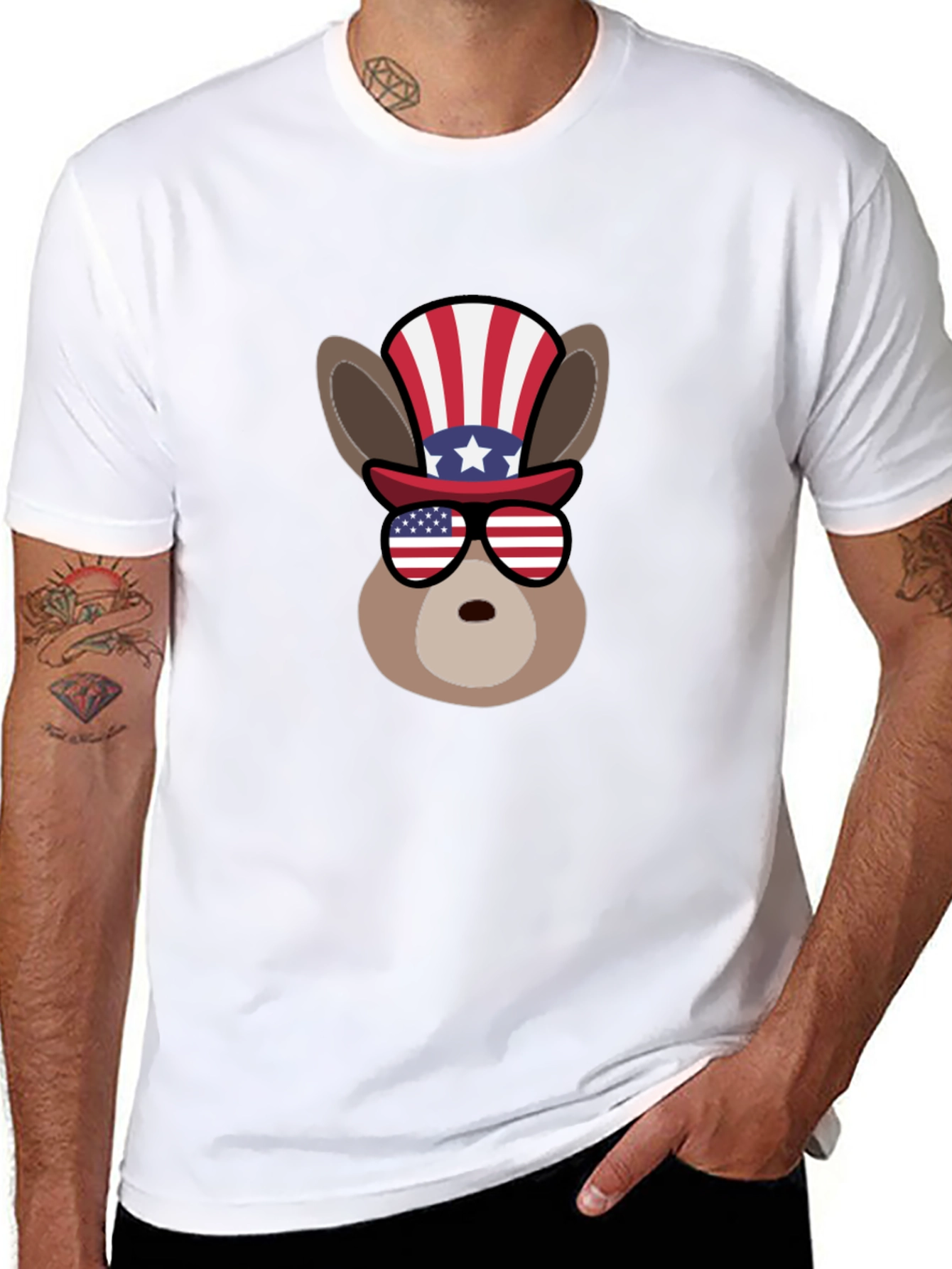 Patriotic Donkey T-Shirt: American Pride