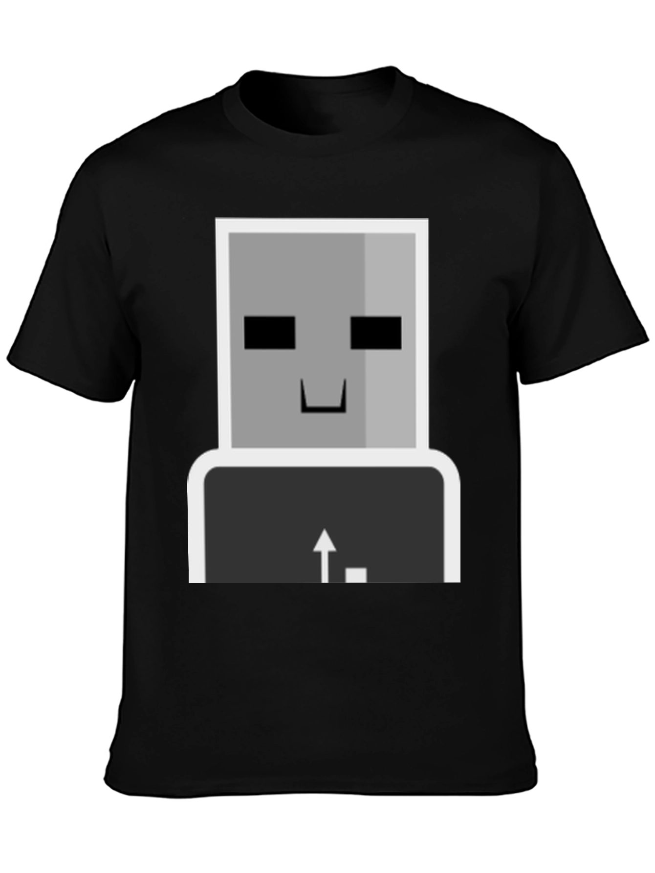 Geeky Robot T-Shirt - Keyboard Enter Design