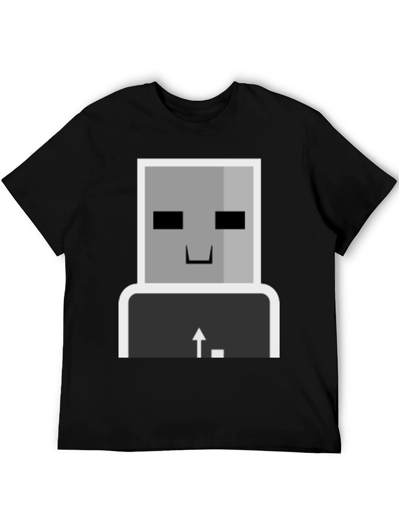 Geeky Robot T-Shirt - Keyboard Enter Design