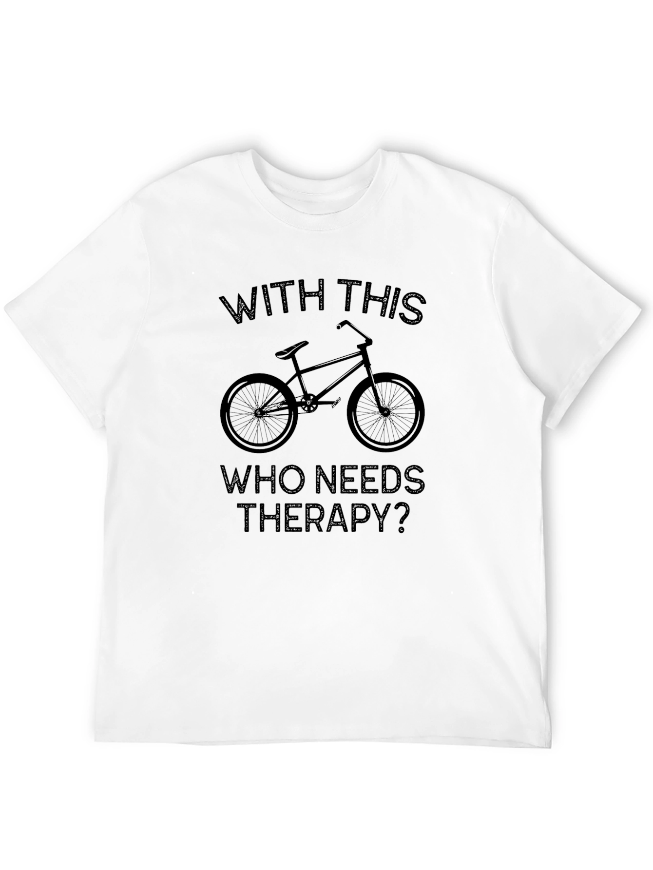 Bike Therapy T-Shirt - Ride Your Worries Away!